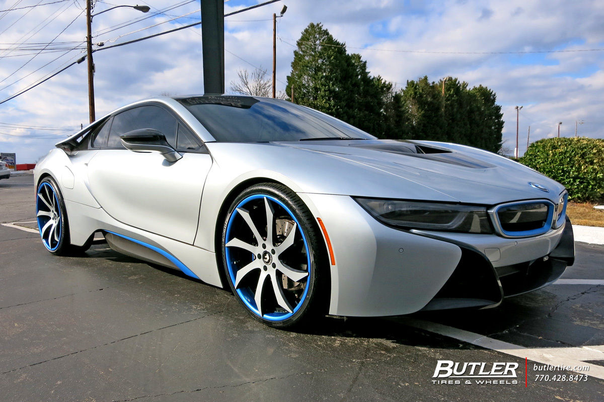 Wallpaper #XEUHko4B7YBJg1BVfZ5Q5 BMW i8 with 22in Forgiato Fondare Ecl Wheels Exclusively from Butler