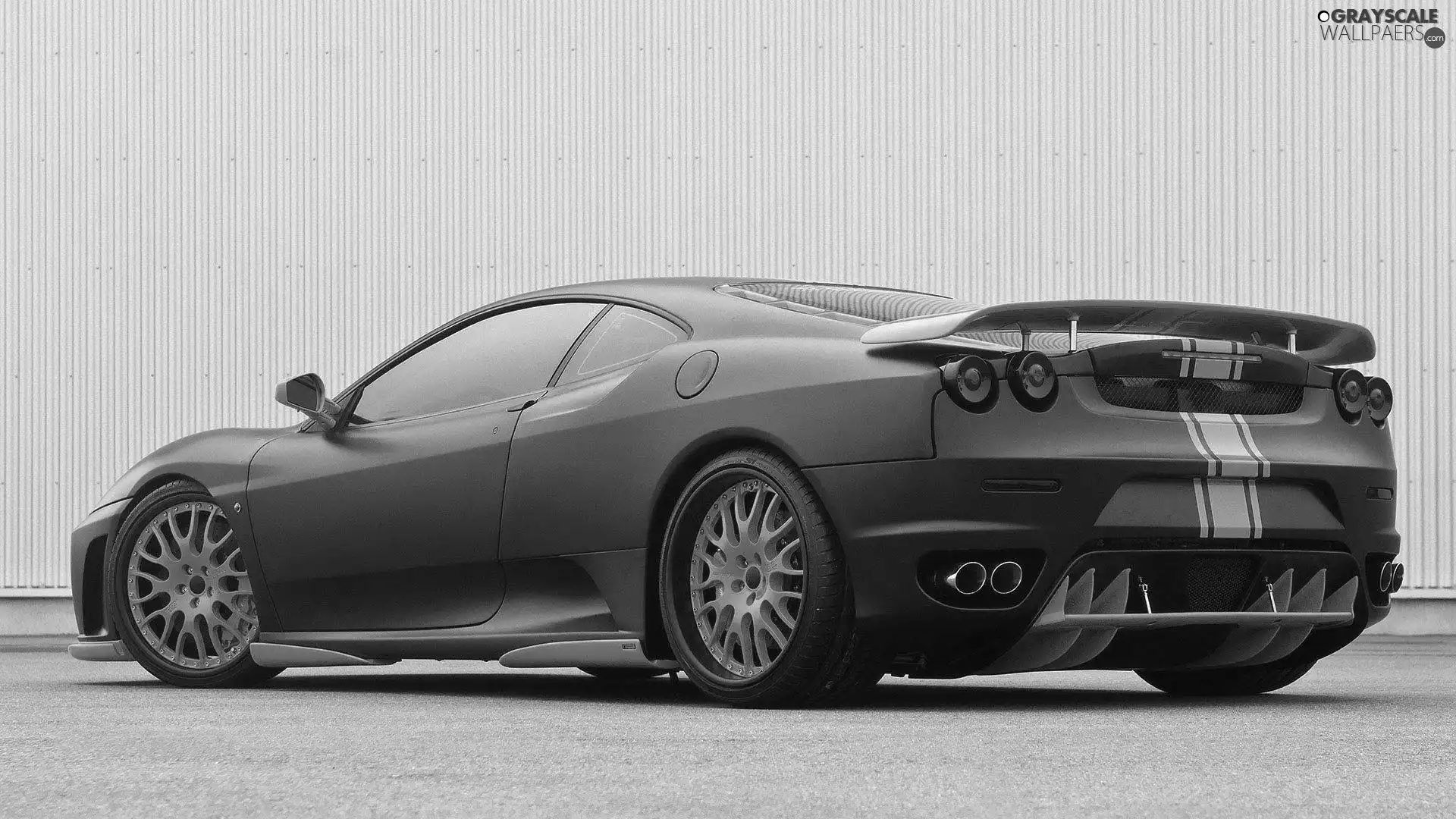 Wallpaper #mRnSA48BtGB6xQ78-0xM54 Grayscale Ferrari F 430 Tuning 1920x1080