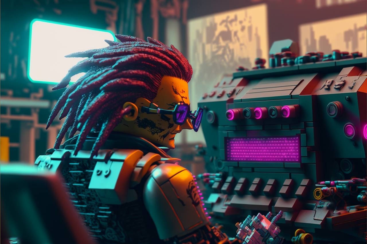 Wallpaper #kKXhNpMBVBiSkHCaCIoF155 Cyberpunk 2077 Lego Nabory Glazami Neiroseti Pikabu