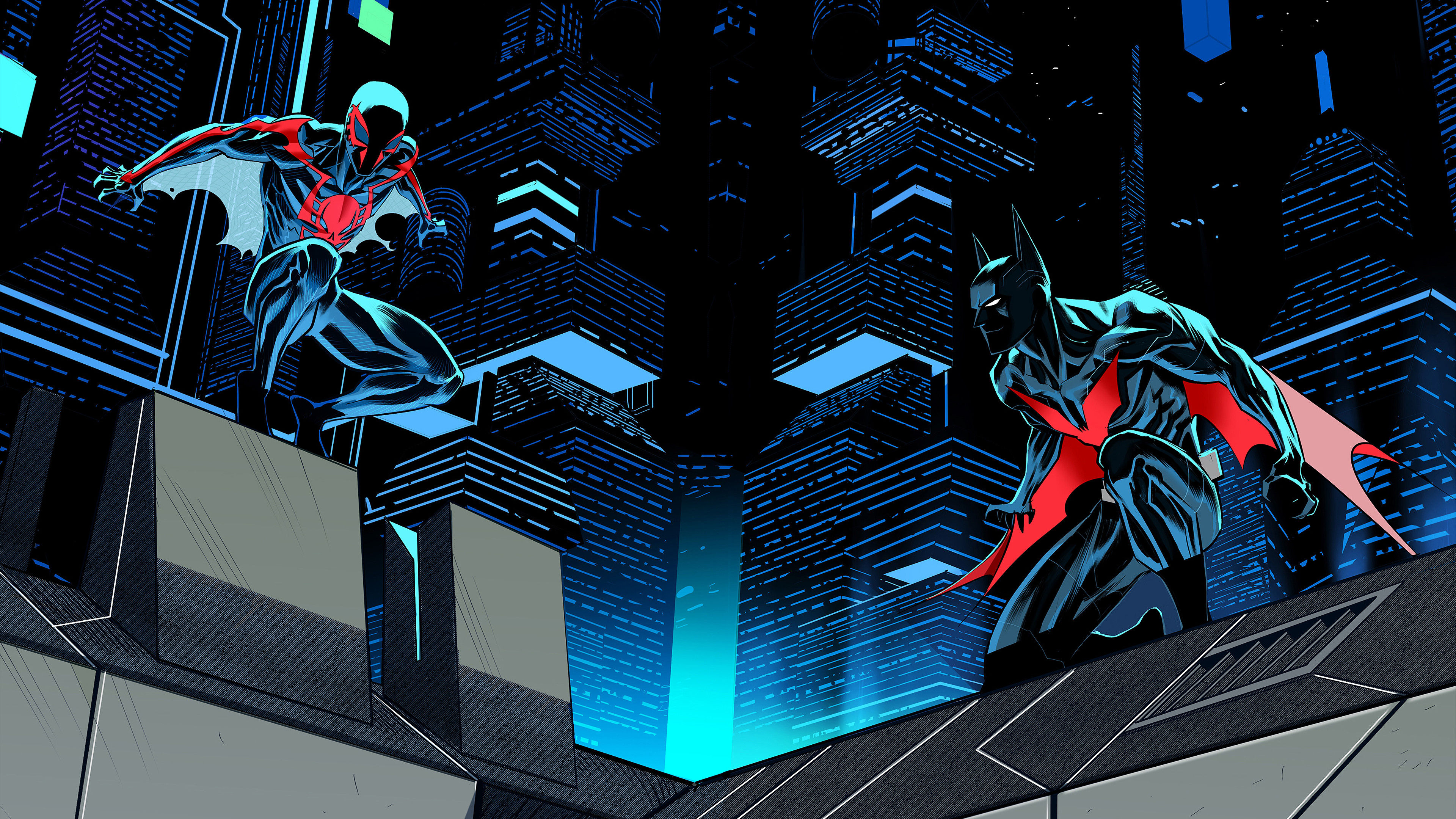 Wallpaper #LmjyFJMBSpphPi3-jQYK89 Spider Man 2099 Batman Beyond 4K 140 Wallpaper PC Desktop