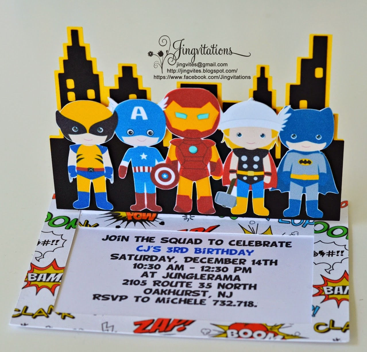 Wallpaper #i2cP5pIBSpphPi3-eTKB129 Jingvitations Superhero Invitations Ironman Capt America Thor