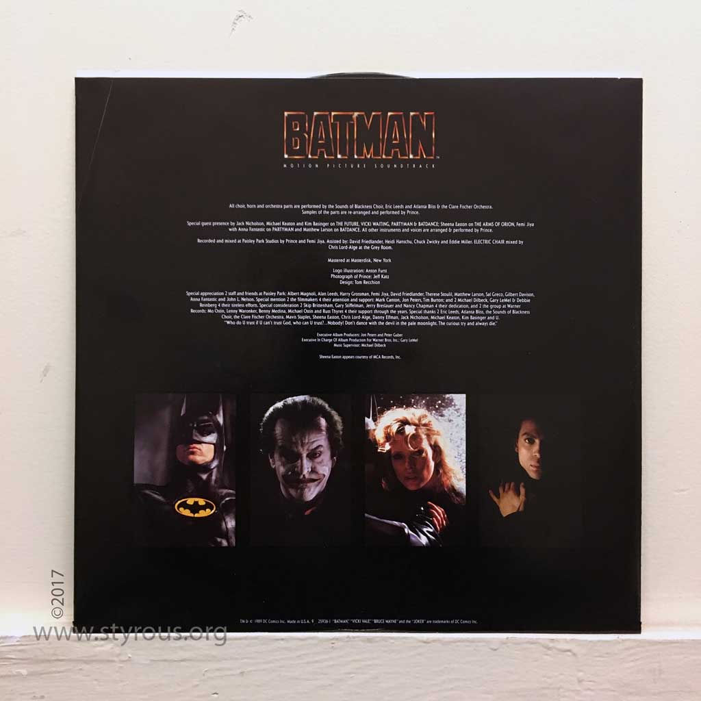 Wallpaper #60c63 Classic Rock Covers Database Prince Batman 1989
