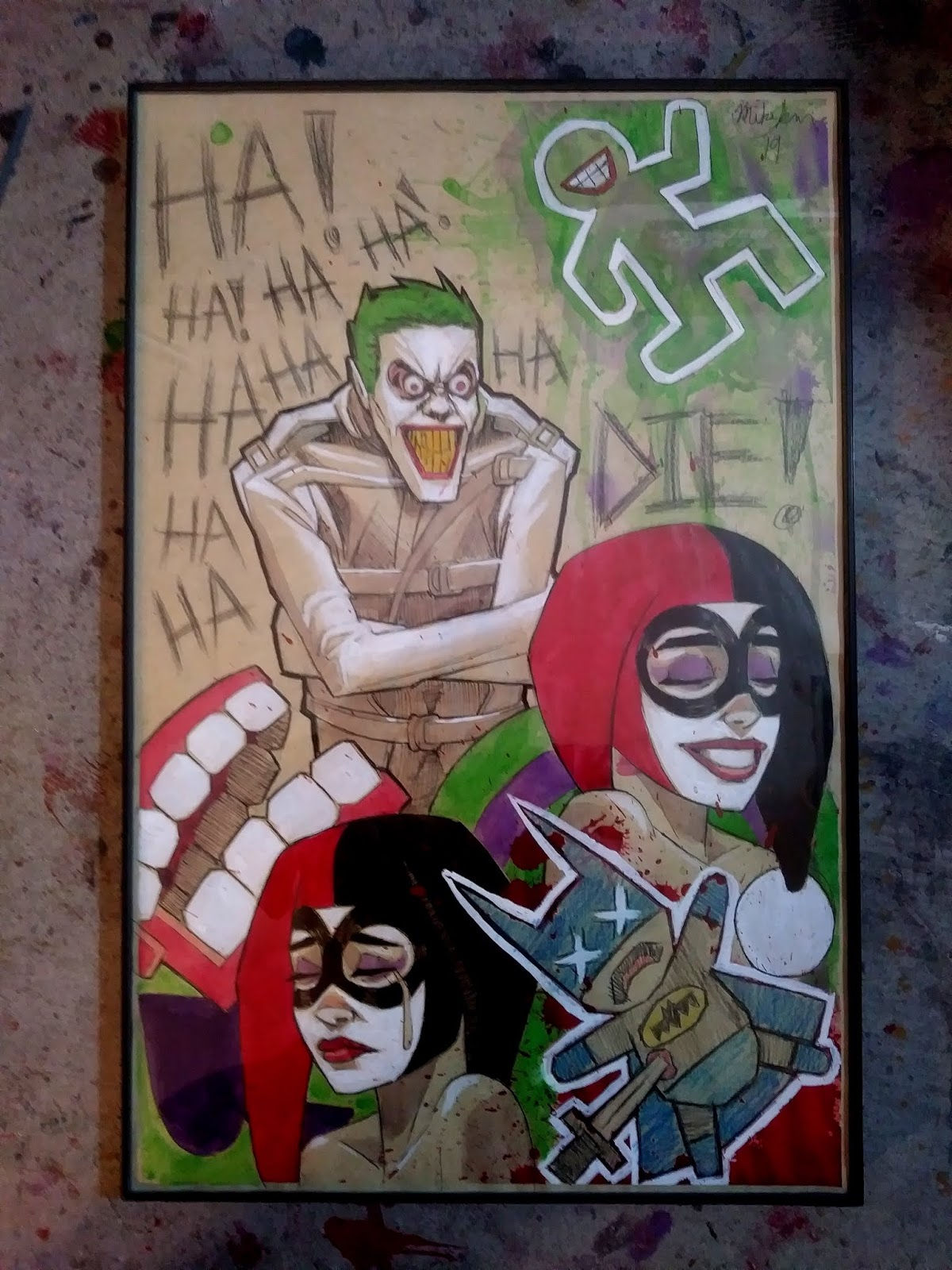 Wallpaper #5s4WJZMB71dOy6JZUxII46 Mikekimart the Joker Ink Drawing