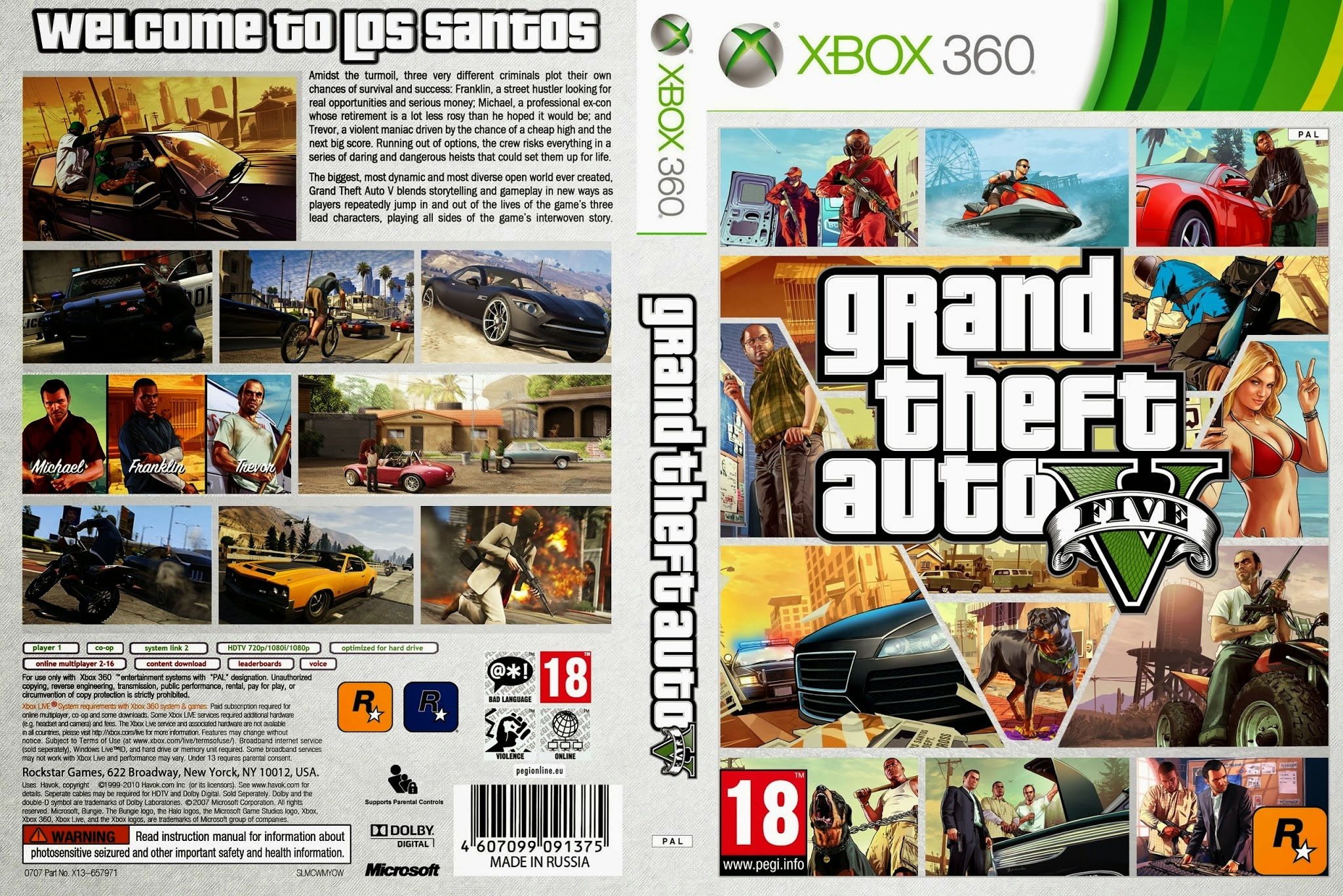 Wallpaper #5453a Gta V Xbox One Box Art Cover by Iceman423626