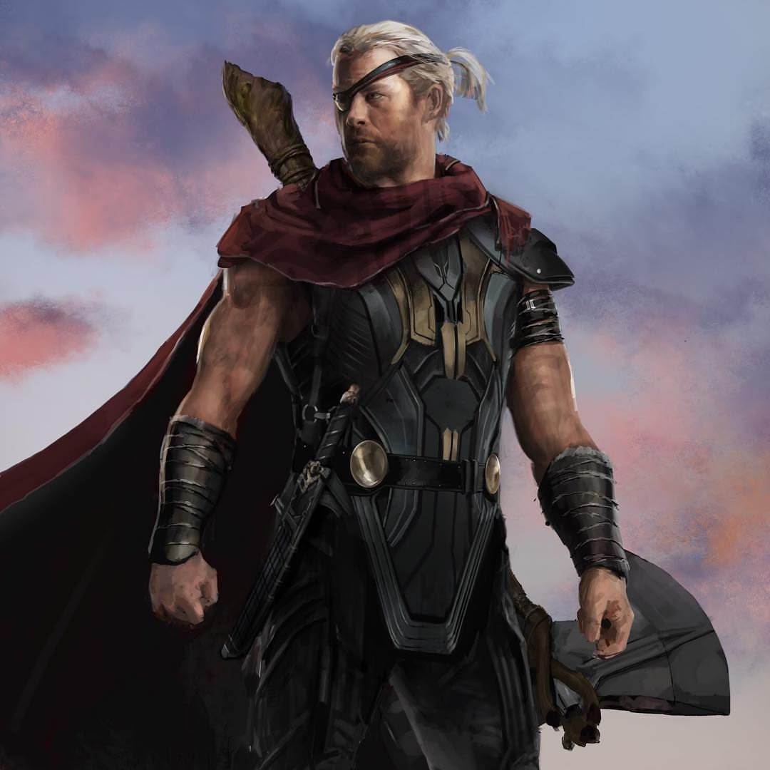 Wallpaper #cWjzE5MBSpphPi3-DgJh180 Unused Thor Designs in Avengers Infinity War Concept Art by Rodney