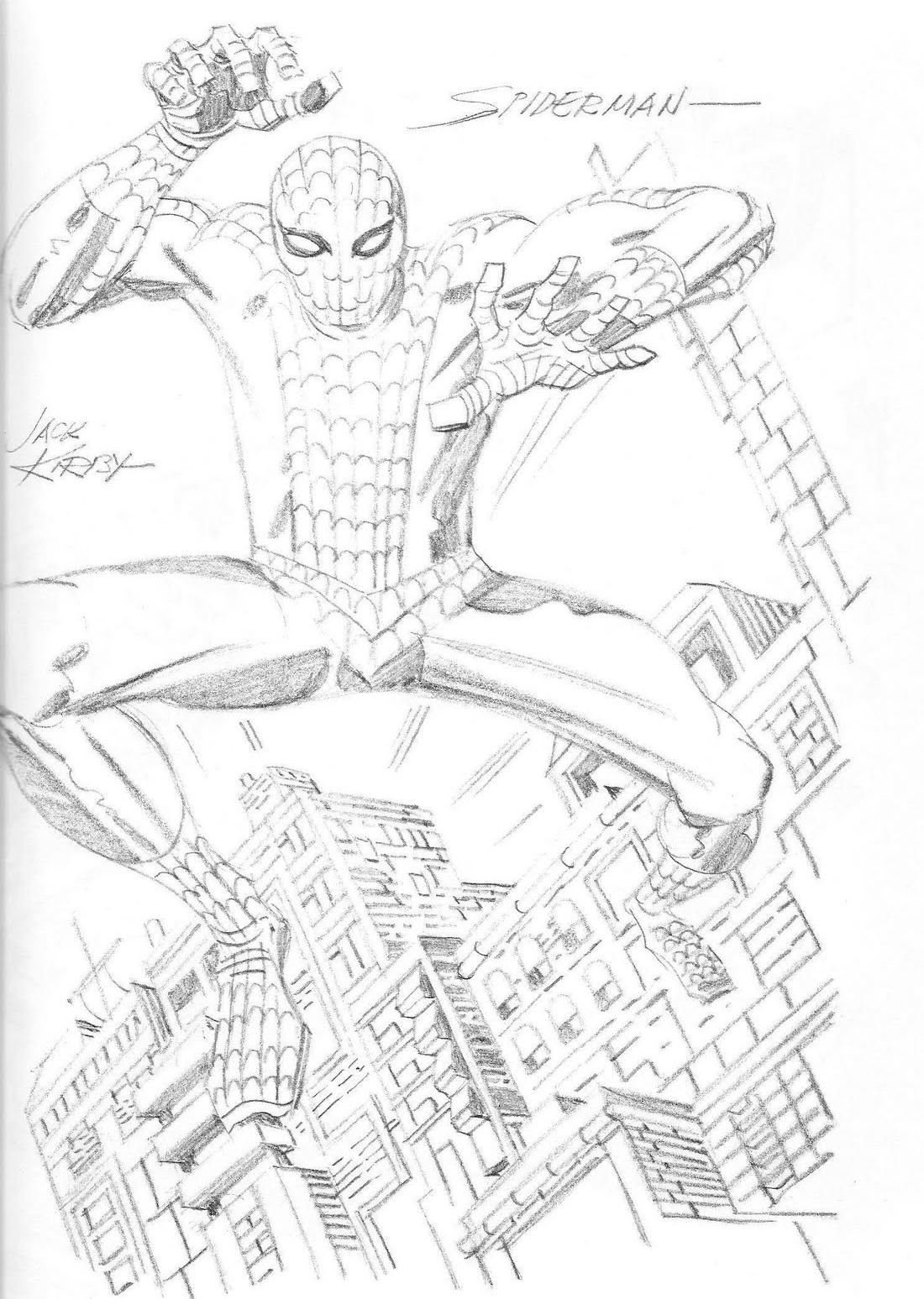 Wallpaper #W2c4_JIBSpphPi3-KZeF37 Capns Comics Spiderman by Jack Kirby