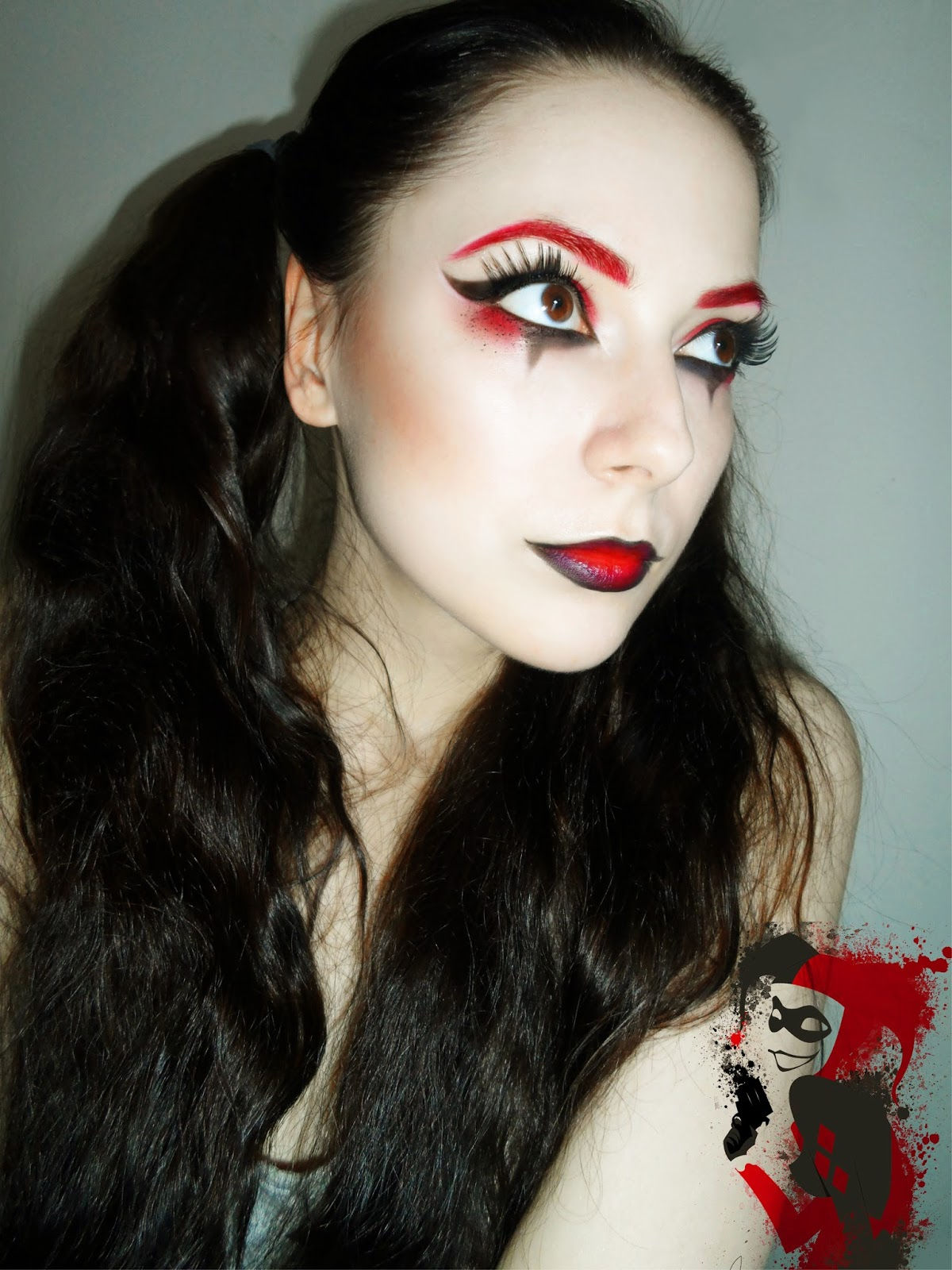 Wallpaper #hhpzTpMB1yWOL4qgCX1e93 A Terrific Red Black Harley Quinn Makeup Look for Halloween January