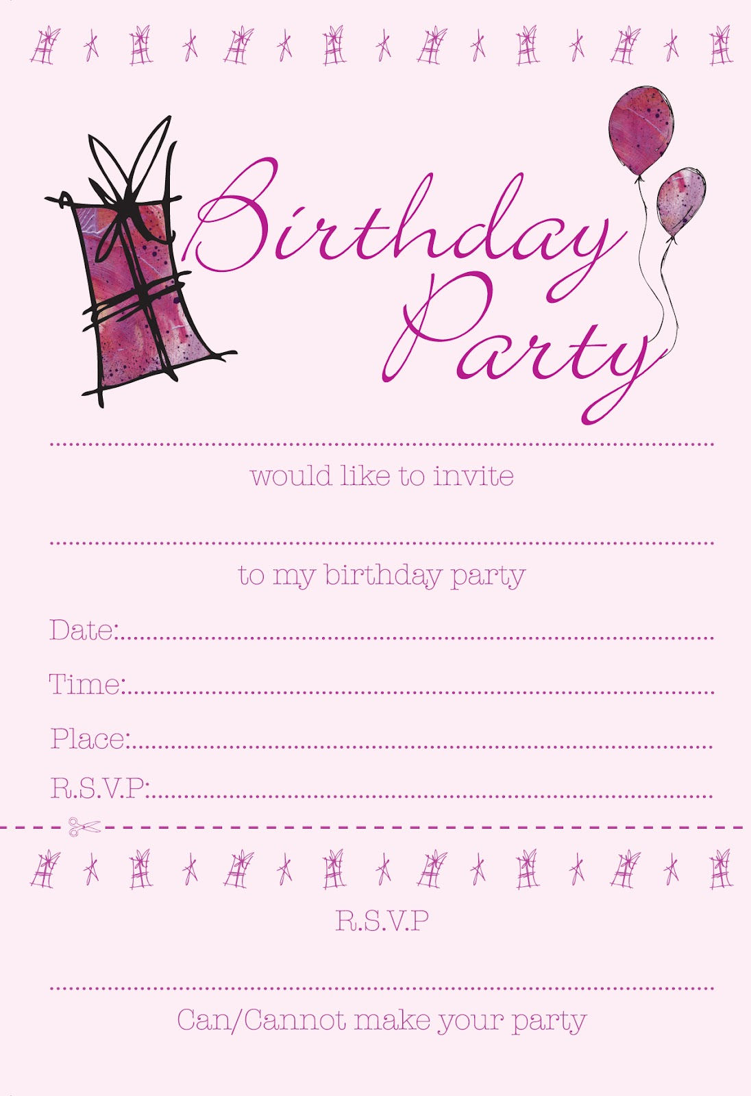 Wallpaper #tbne3ZIBJvJKYCmEsQLe62 Free Printable Birthday Invitation Templates Make Your Own Party