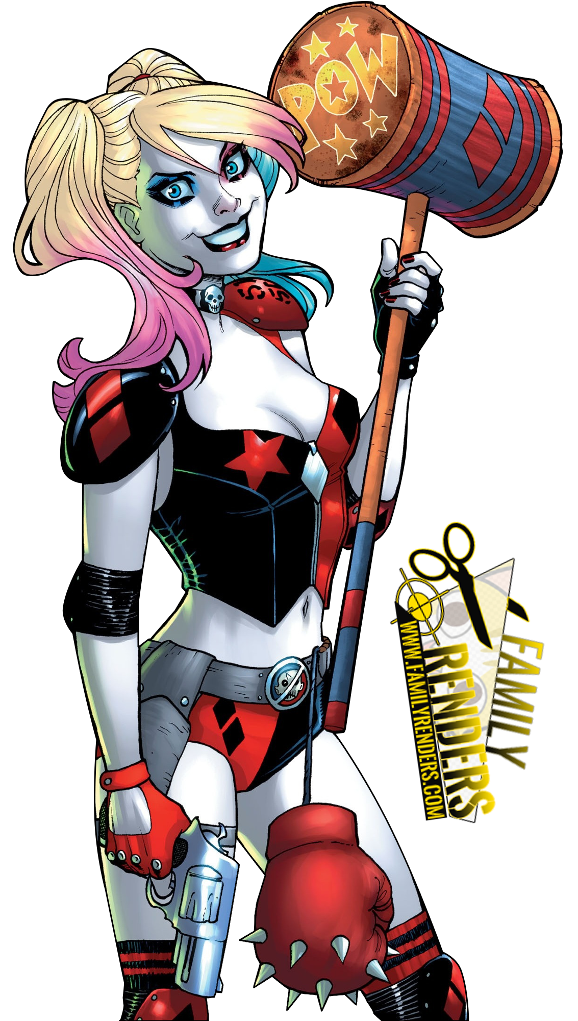 Wallpaper #ygO6ZZMBpyOg8YnEStne368 Render Harley Quinn Comics