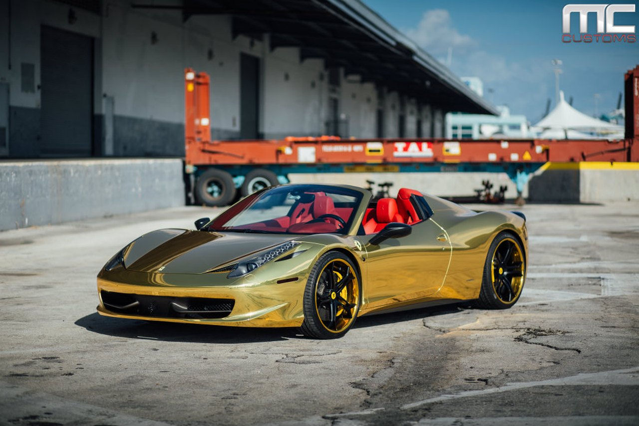 Wallpaper #hhkQBo8BtGB6xQ78bVNR33 Wansmaak Van De Week Gouden 458 Spider Op Vellanos Autoblognl