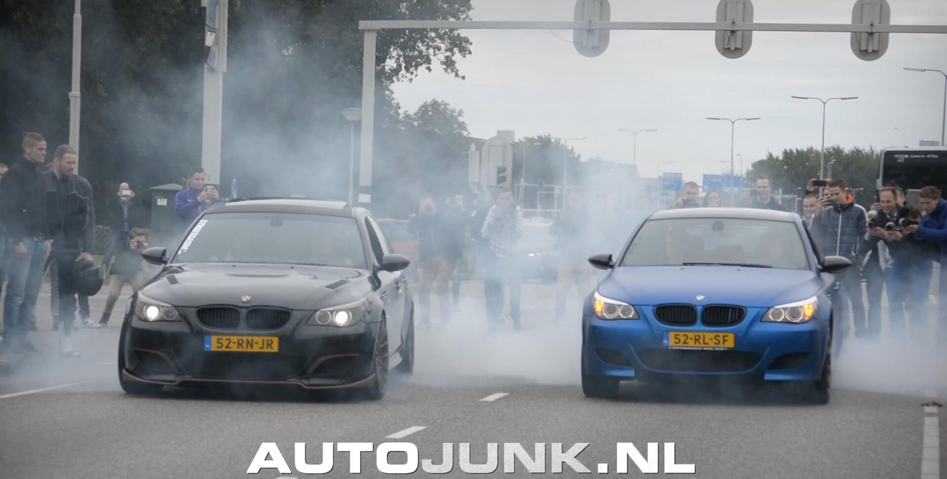 Wallpaper #8hngEY8BtGB6xQ78dGLp54 2x M5 E60 Burnout Gespot Op Autoblognl