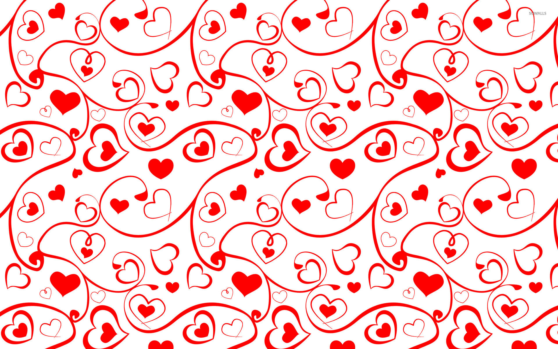 Wallpaper #Tmd395IBSpphPi3-tobx248 Heart and Swirl Pattern Wallpaper Holiday Wallpapers 27368