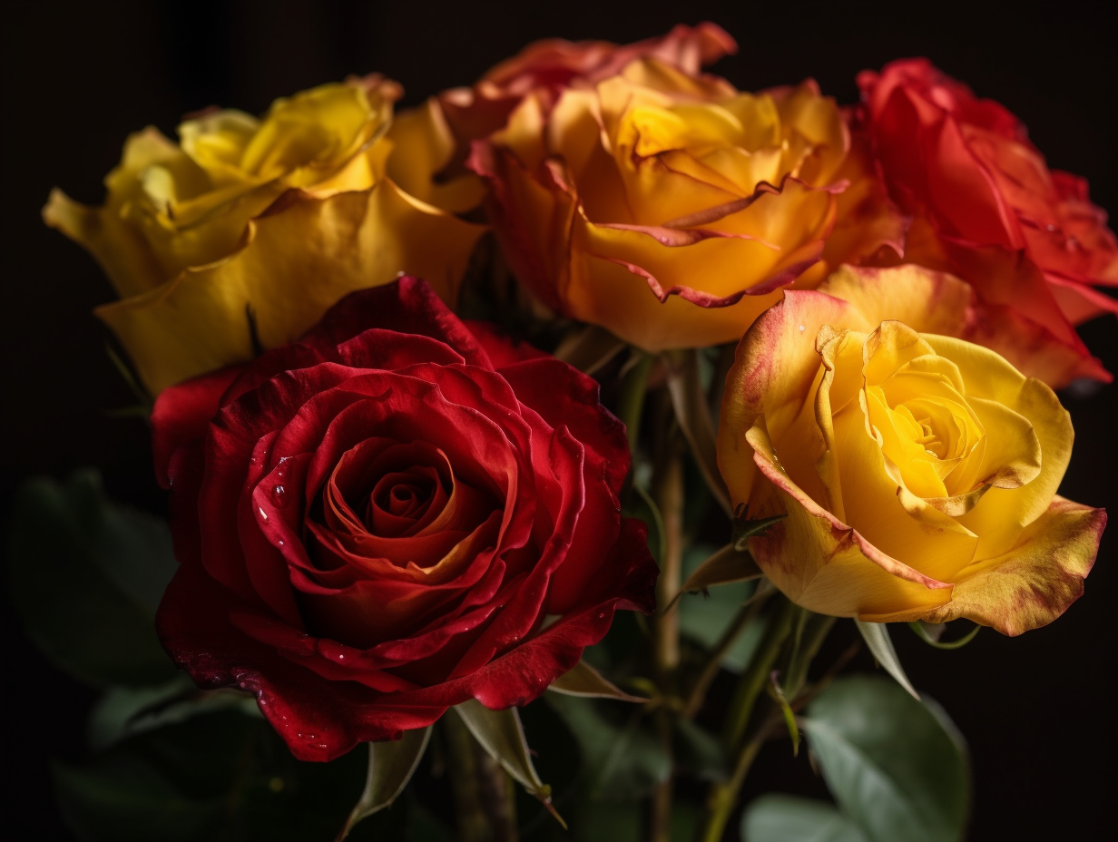 Wallpaper #Hx38KZMBlOZrFDOkzsOQ257 Yellow and Red Roses Meaning Symbolism
