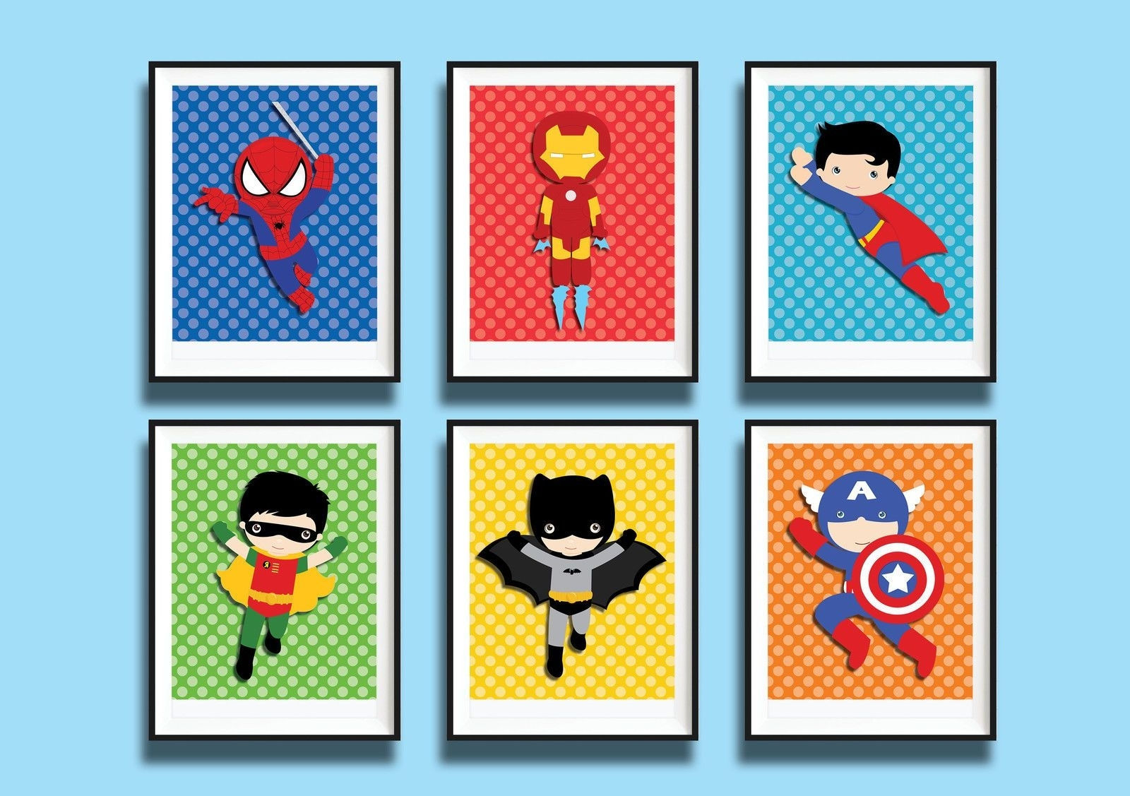 Wallpaper #XGcO95IBSpphPi3-aoUF248 The 20 Best Collection of Superhero Wall Art