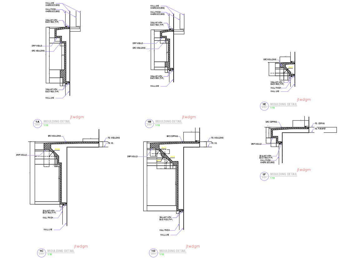 Wallpaper #Zh2mLZMBlOZrFDOkItH5400 Moulding Detail in Autocad 2d Drawing Dwg File Cad File Cadbull