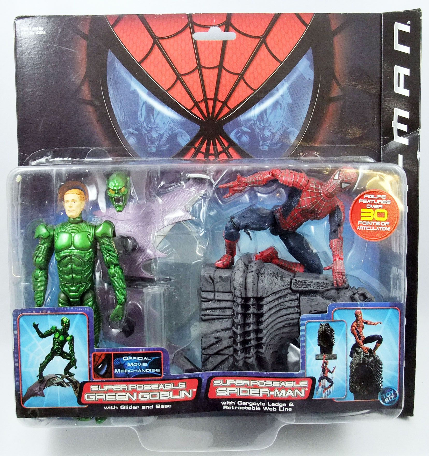 Wallpaper #WRreUZMB1yWOL4qgdoIP139 Spider Man Film 2002 Toy Biz Super Poseable Green Goblin Spider Man