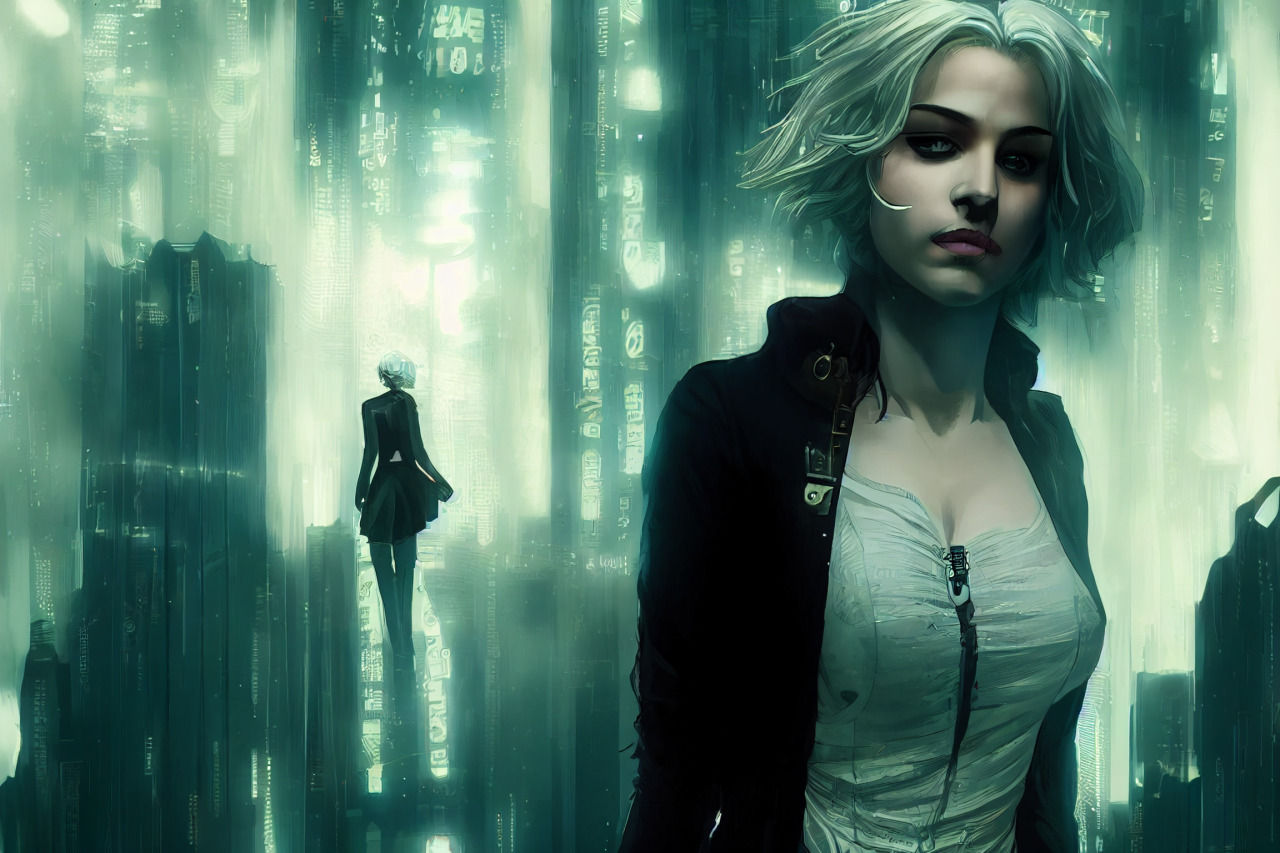 Wallpaper #0JkyP5MBUcASHT6n7csd44 Into the Grove Cyberpunk Ciri Opening a Portal