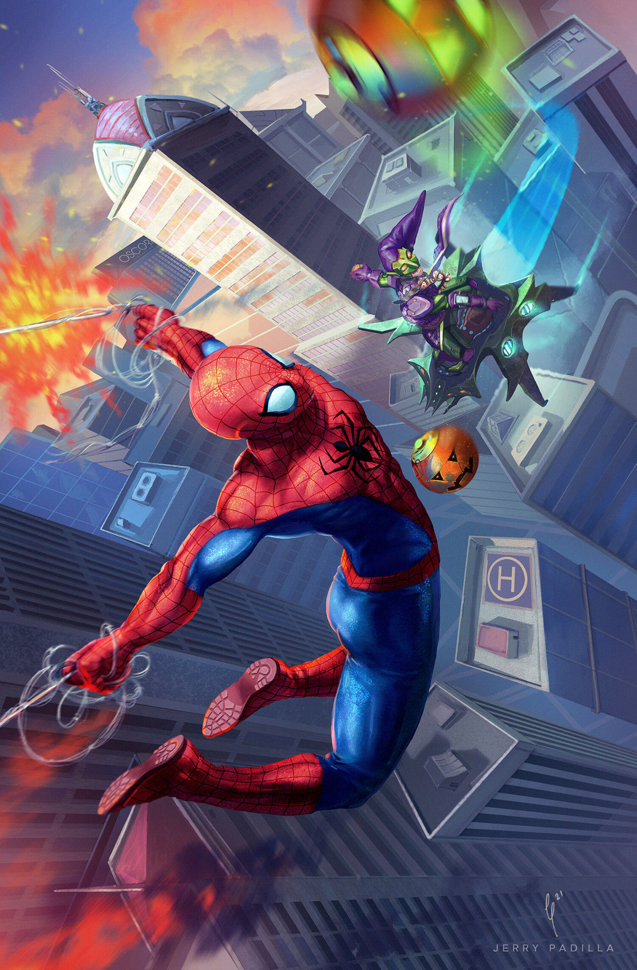 Wallpaper #G1ase5cBsd6xcFiE091J59 Spiderman vs Green Goblin Movie Drawings