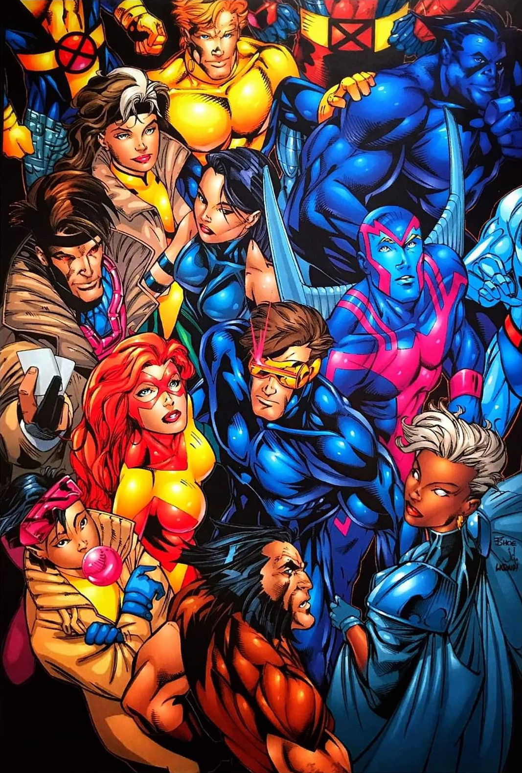 Wallpaper #CVjgM5MBzN9vxX34iDra350 Theartofthecoverx Men Crossroads Tpb Textless 1998art by Terry