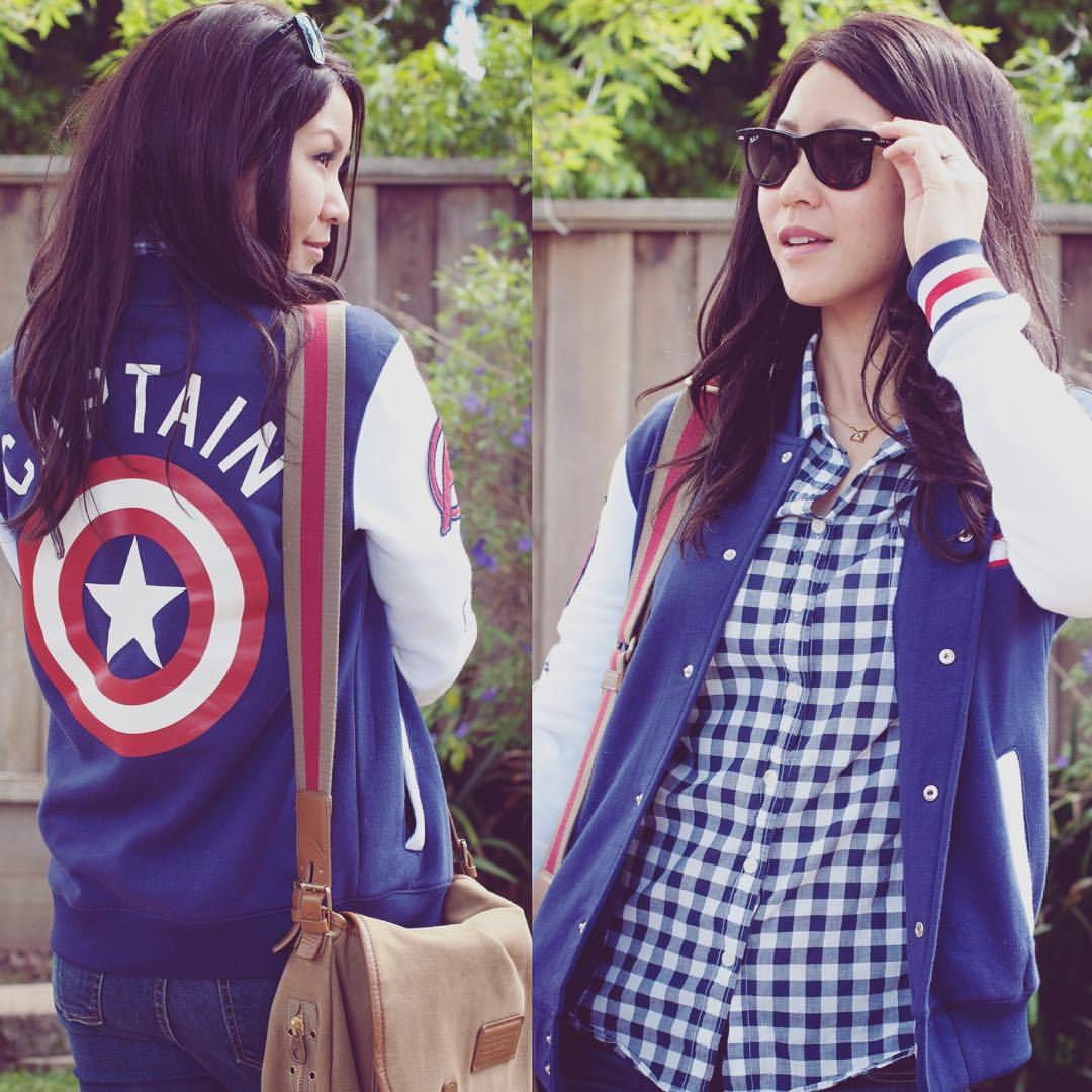 Wallpaper #WBlGKY8BtGB6xQ788ojP31 New Blog Post Wearing Captain America Varsity Jacket from at Hottopic