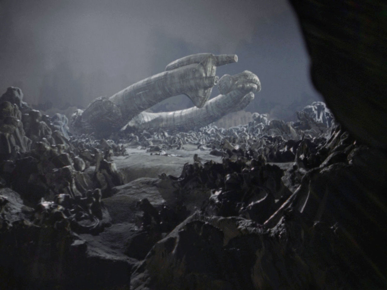 Wallpaper #8miAIJMBSpphPi3-mS3Z247 Mirko Kosmos Derelict on Lv 426 by Hr Giger Filmset Alien