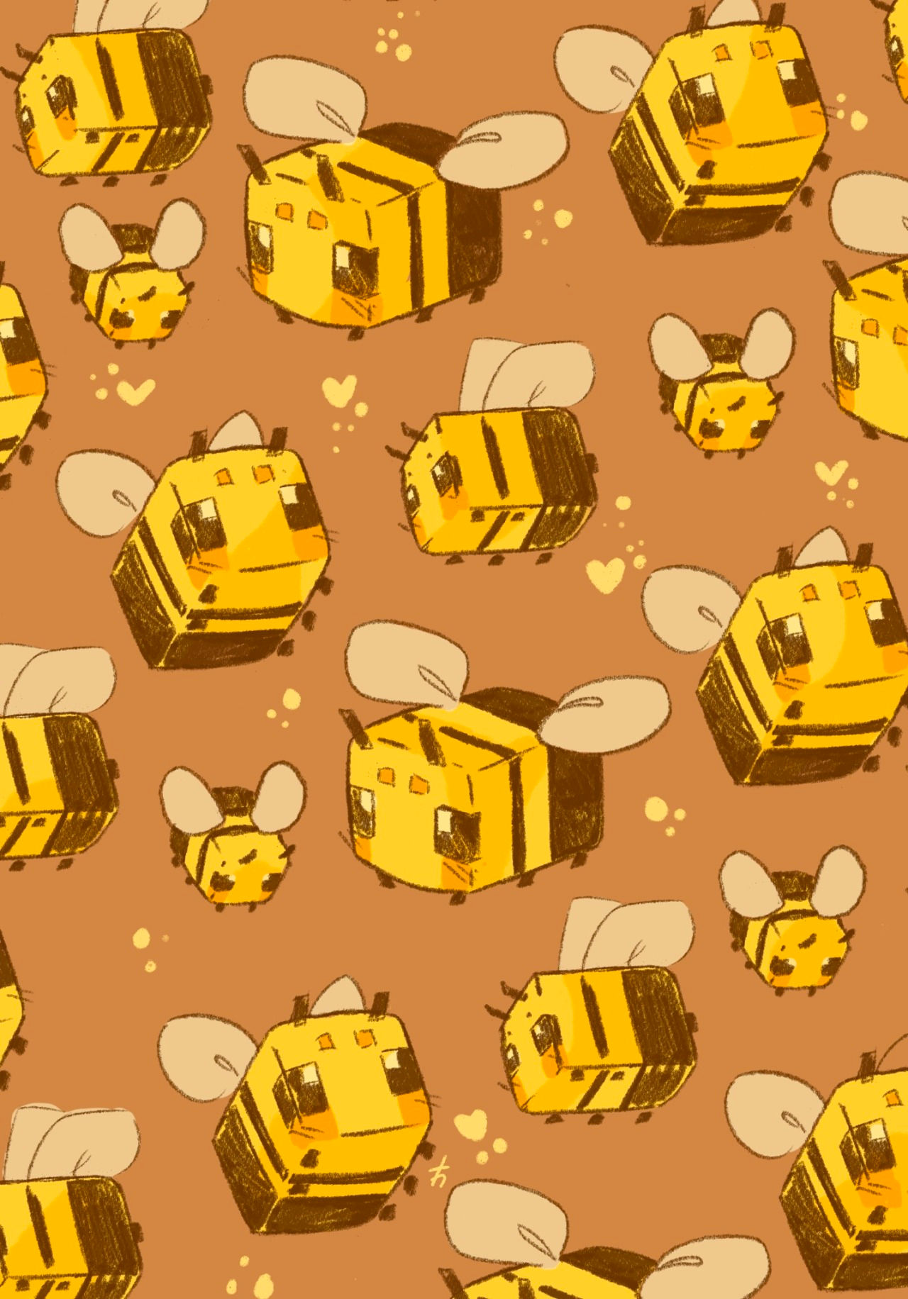 Wallpaper #XmcA85IBSpphPi3-kXPM143 Cute Minecraft Bee Drawings