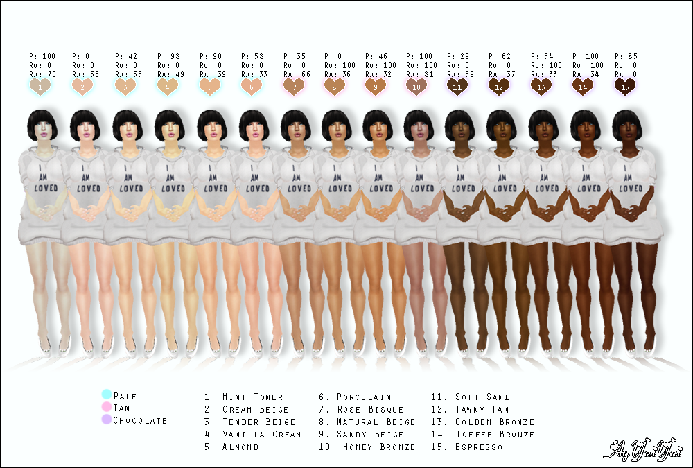 Wallpaper #e3af3 Skin Tone Mixing Chart Create Art with Me