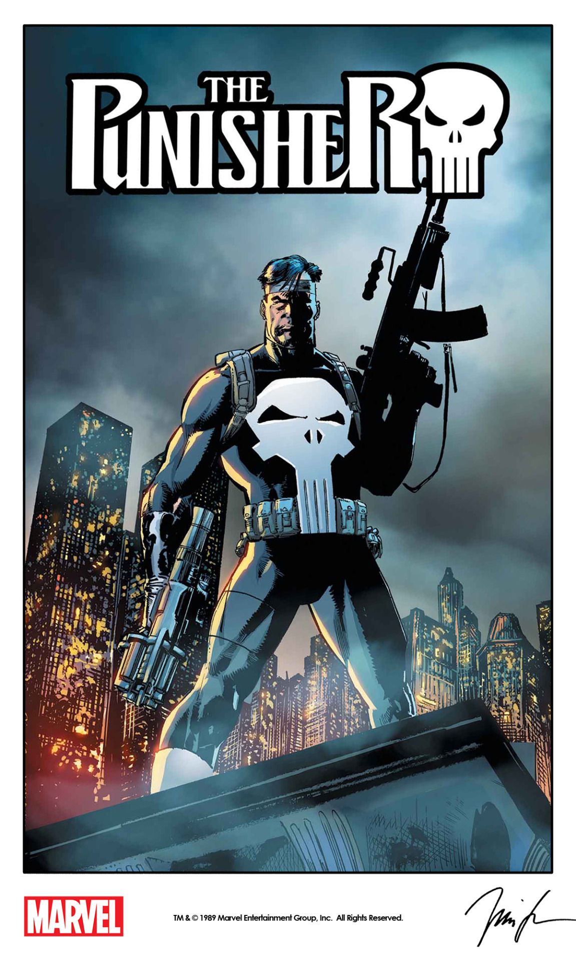 Wallpaper #-Bn7H48BtGB6xQ78DnzB1 The Punisher by Jim Lee from the Cover of the the Marvel Project