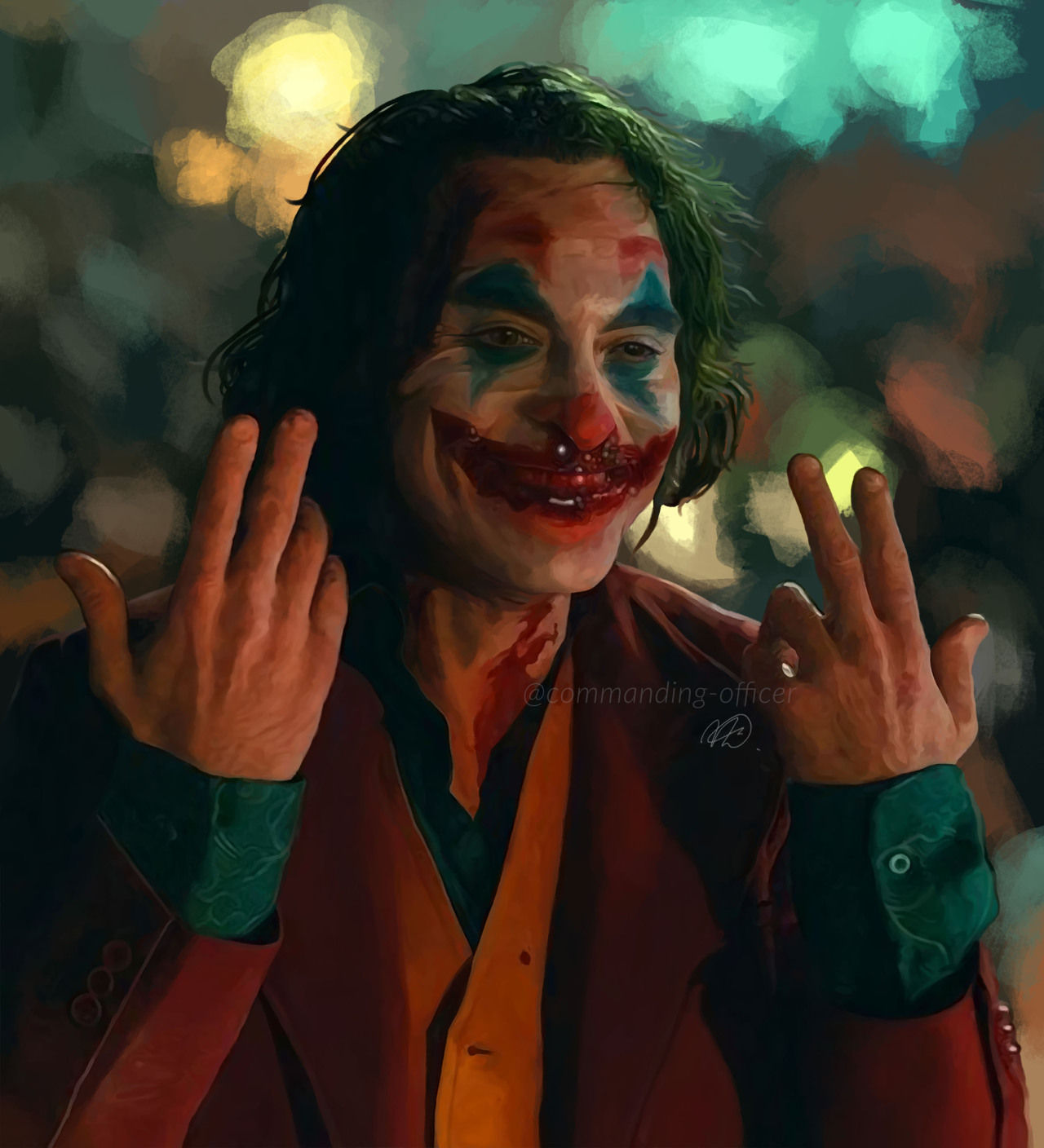 Wallpaper #s2eU95IBSpphPi3-kIZO308 Drown Arthur Fleck as Joker by Me