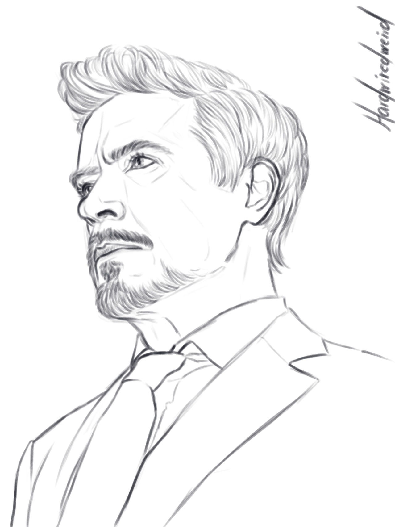 Wallpaper #LaWWOJMBVBiSkHCaEo7C193 Tony Stark Sketch Outline Atelier Yuwaciaojp