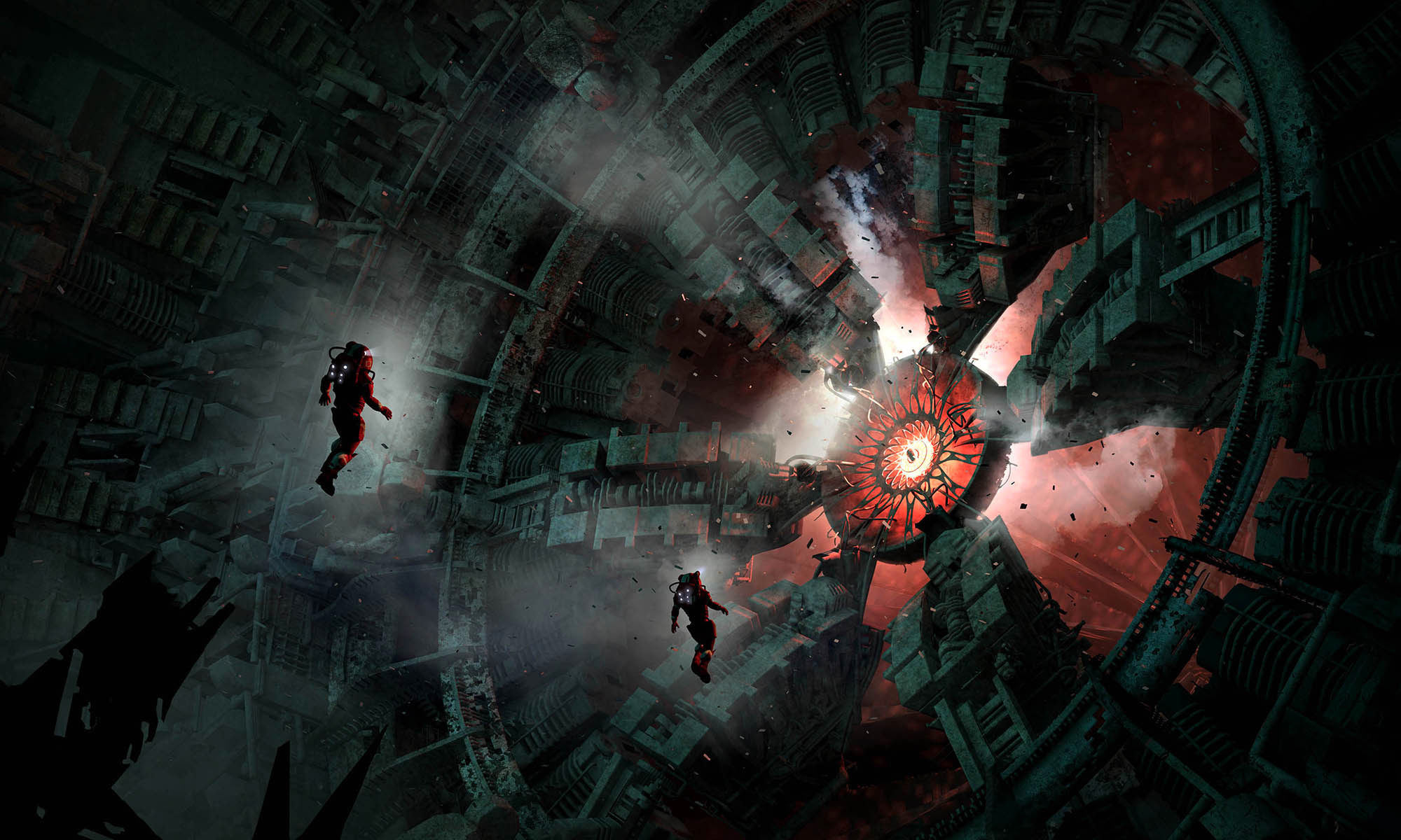 Wallpaper #8miAIJMBSpphPi3-mS3Z244 Sci Fi Art Dark Shepherd Derelict Interior 2d Digital Sci