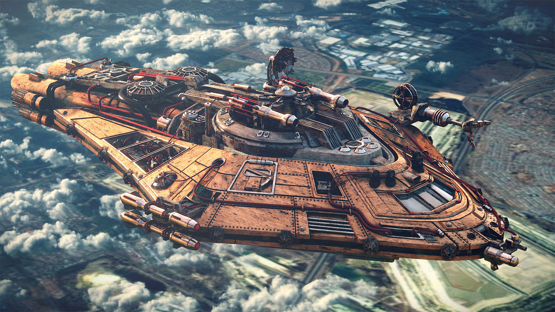 Wallpaper #W2dA_5IBSpphPi3-PqJe151 Sci Fi Art Hyperspace Shuttle 3D Sci Ficoolvibe Digital Art