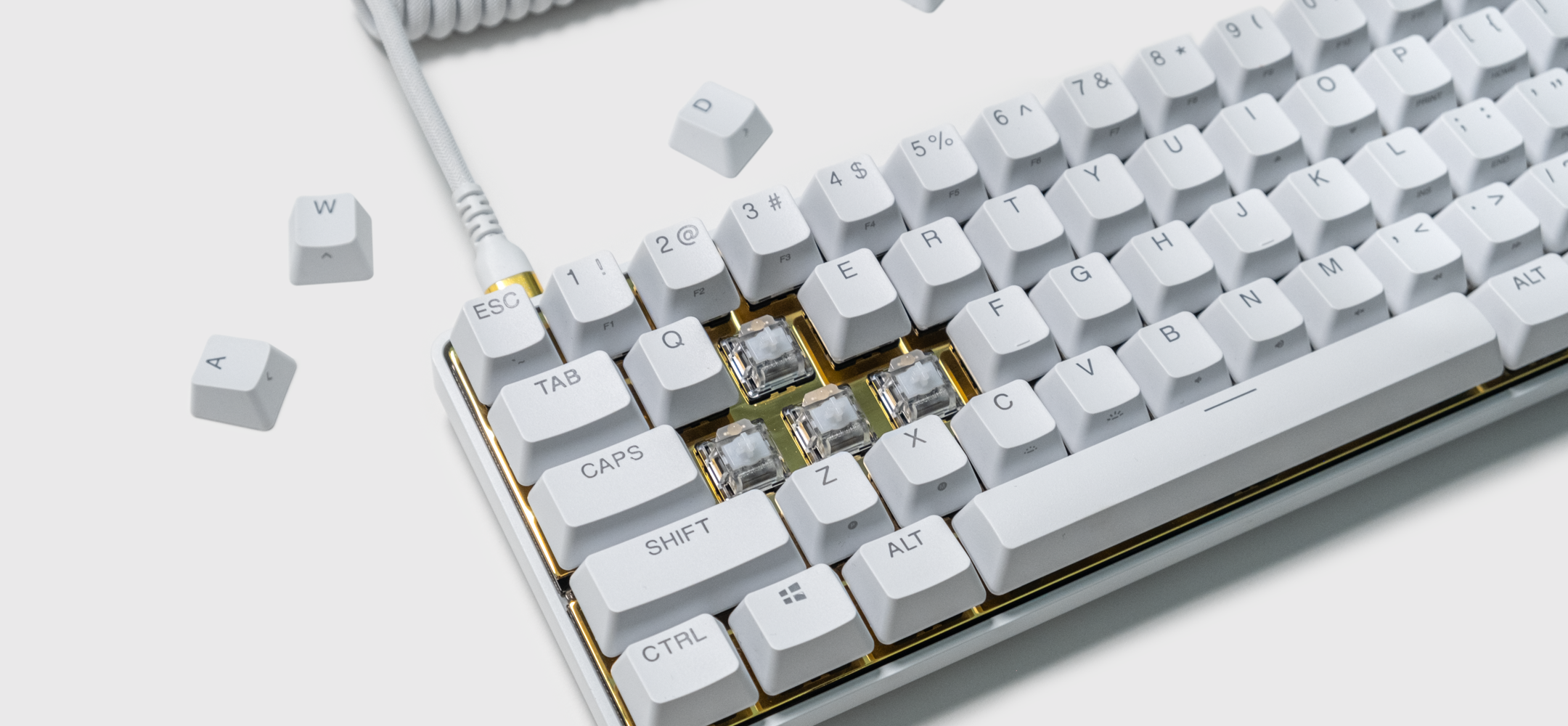 Wallpaper #TUYHn5cBh-zKMCtLfWCB126 Szczegolowa Analiza Apex Pro Mini White Gold Steelseries
