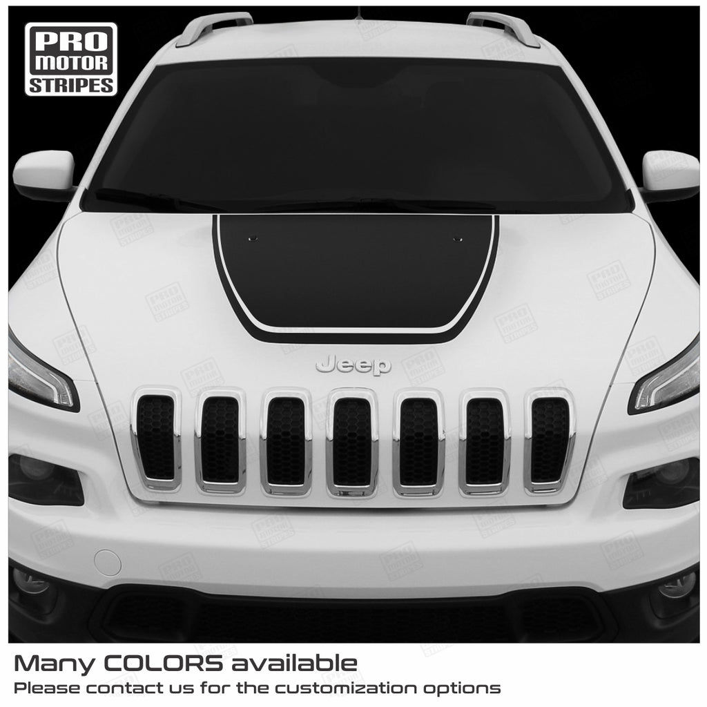 Wallpaper #8WdQBZMBSpphPi3-b7sO411 Jeep Cherokee 2014 2024 Trailhawk Kl Outlined Hood Accent Decals
