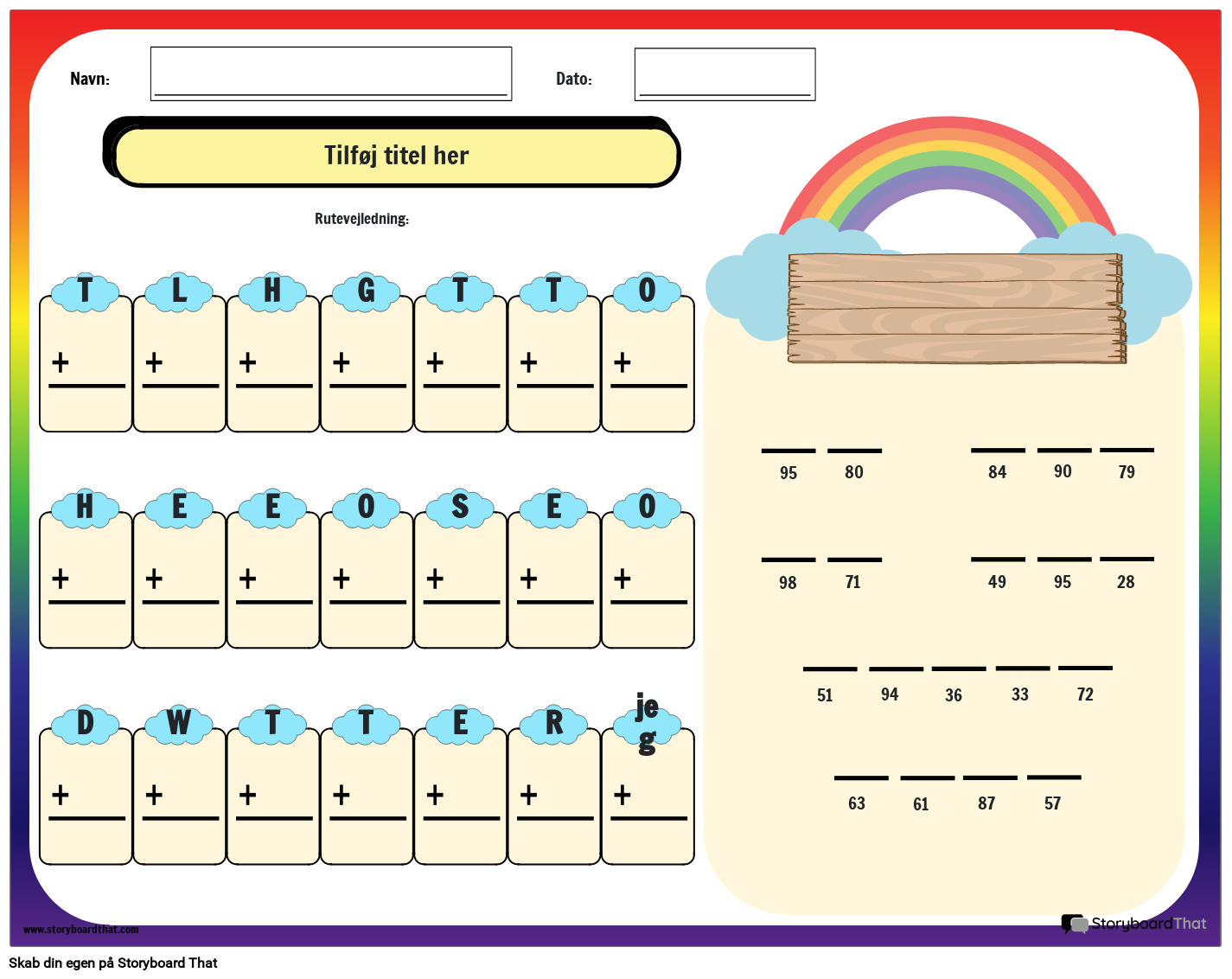Wallpaper #B6WGN5MBVBiSkHCa7own394 Rainbow Climbing Math Riddle Wroksheet Storyboard