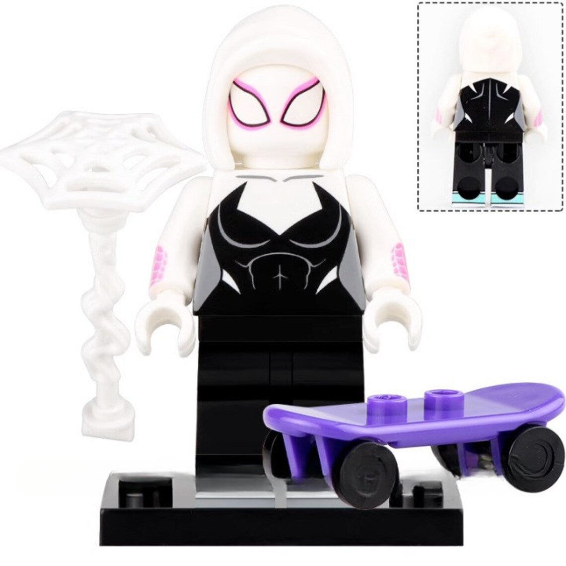 Wallpaper #a_RNOpMBKFX8bn3rUnhb147 Ghost Spider Gwen Stacy Custom Marvel Superhero Minifigure Minifigure