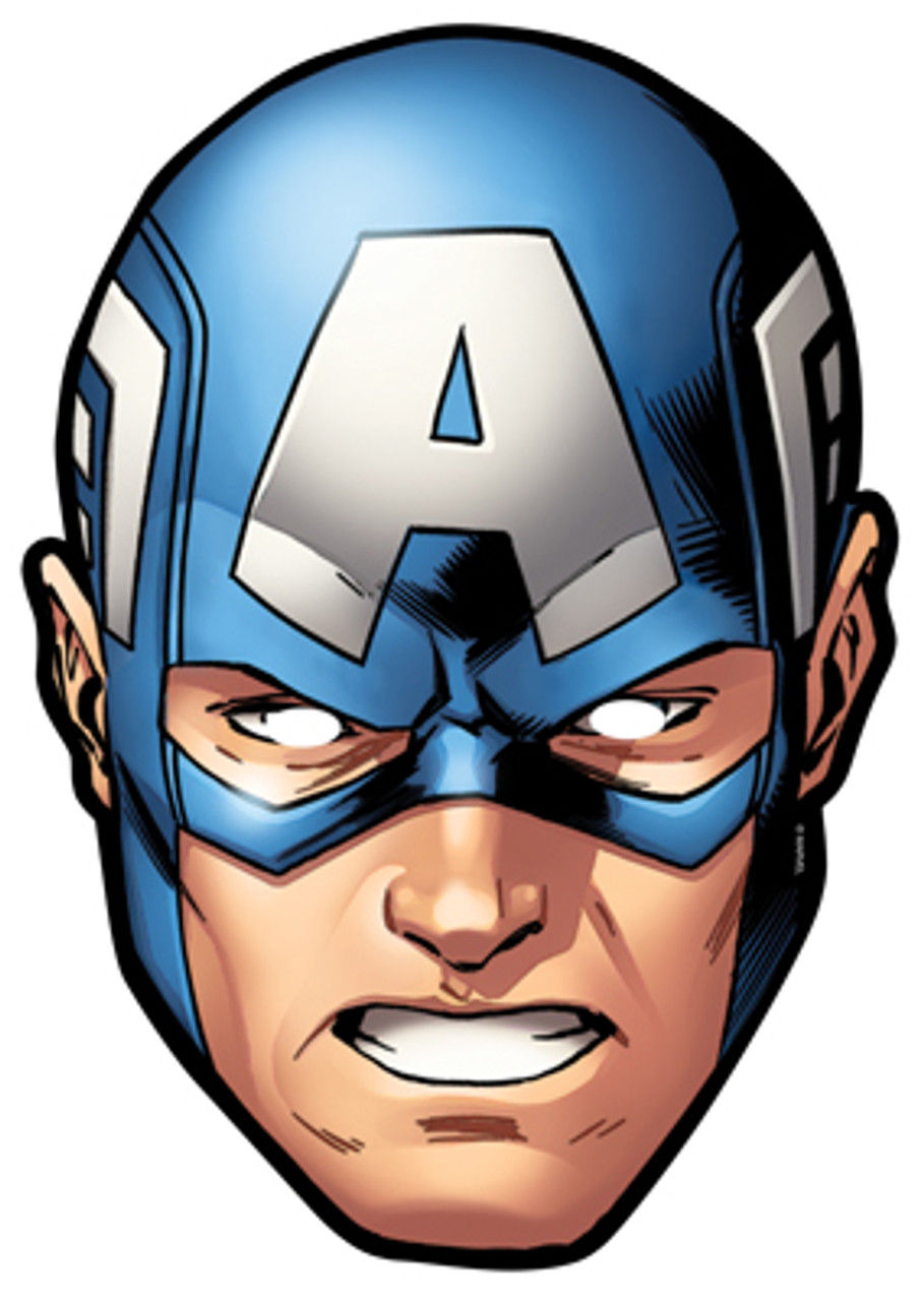 Wallpaper #Krg82JIBJvJKYCmE4Of5197 Captain America from Marvels the Avengers Single Card Party Face Mask