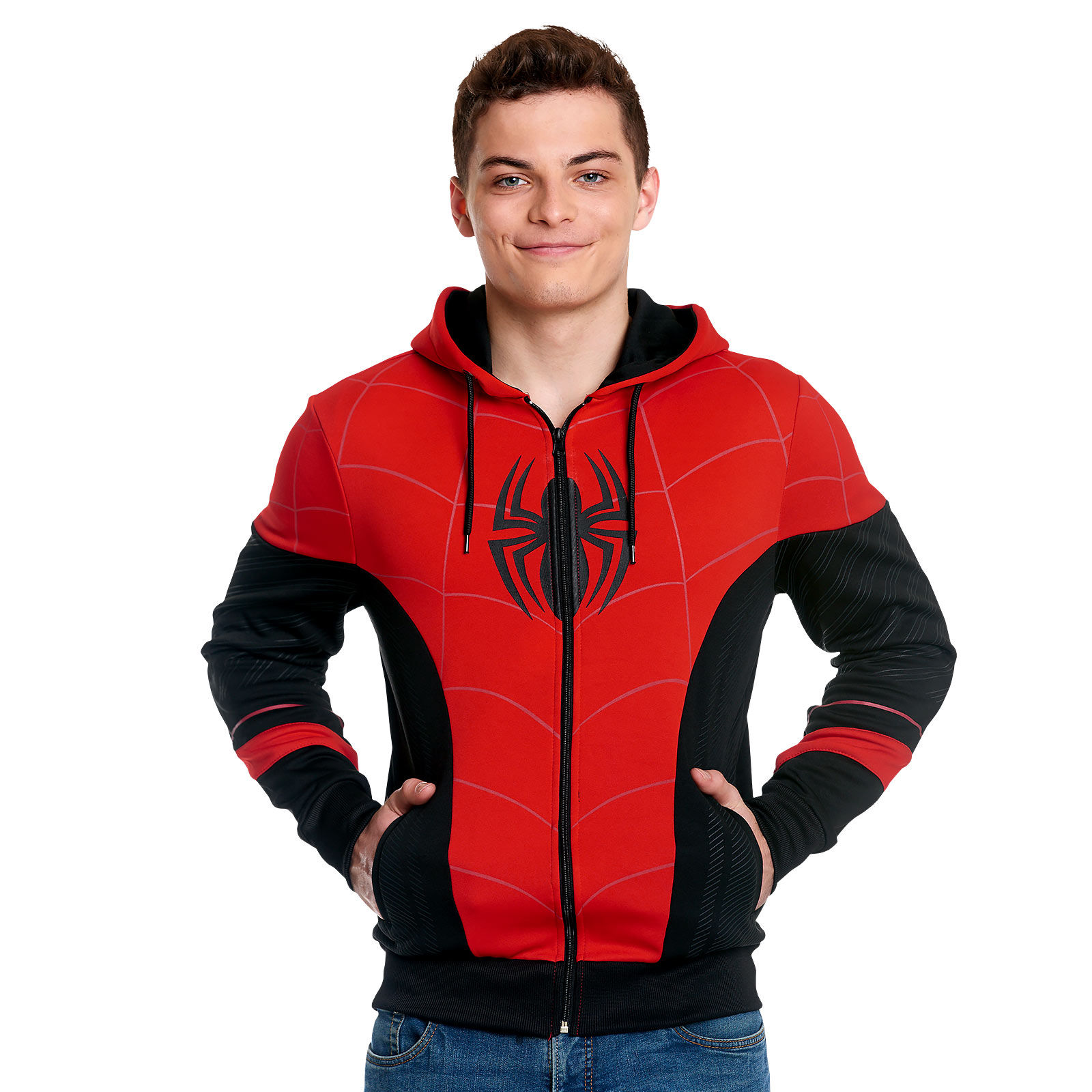 Wallpaper #_wCE644BSdW8dNouVRHU59 Spider Man Red Black Suit Kapuzenjacke Elbenwald