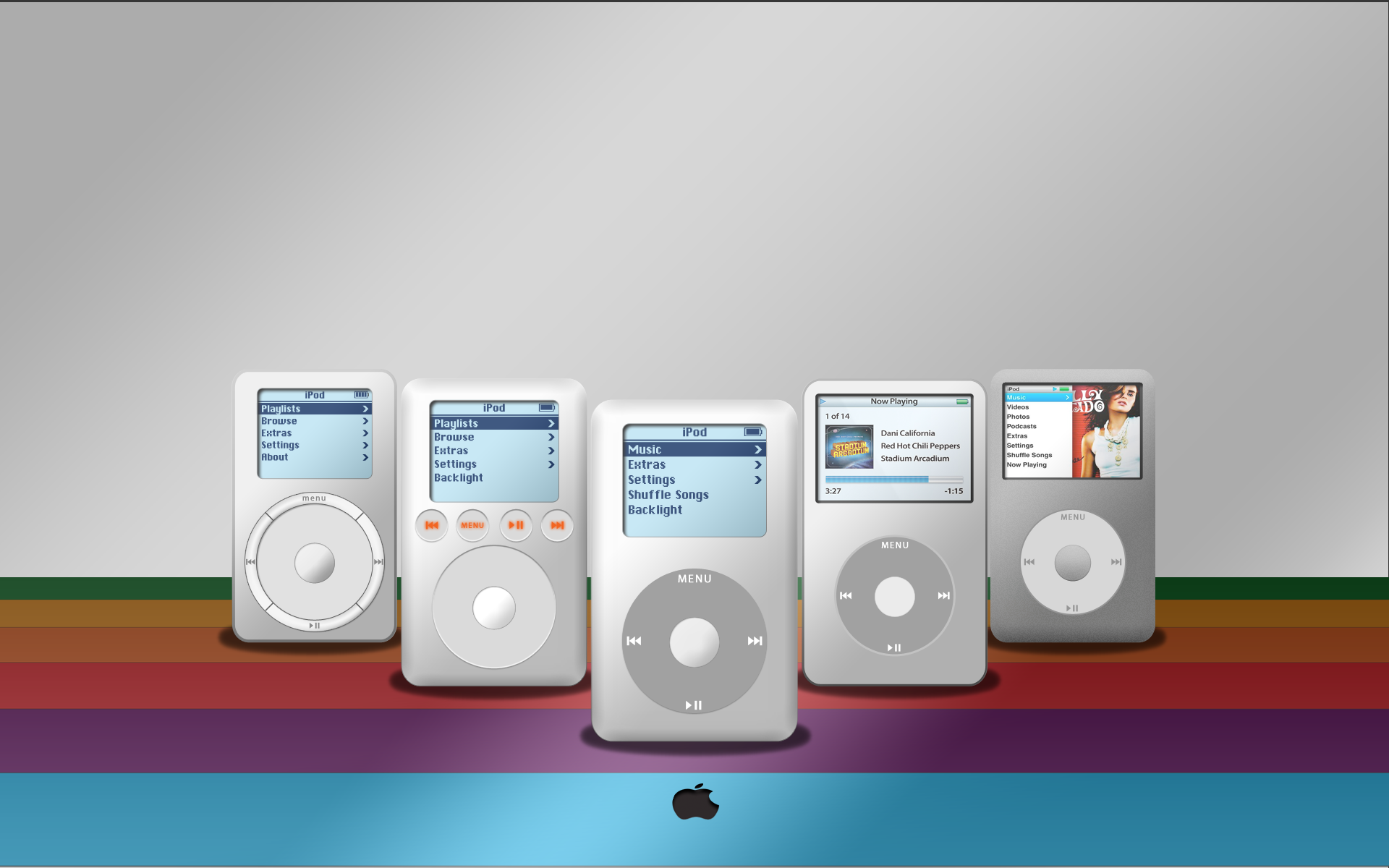 Wallpaper #Cn1O8Y4Bnwiau_P6oQn922 Classic iPod Evolution by Skyjohn on Deviantart