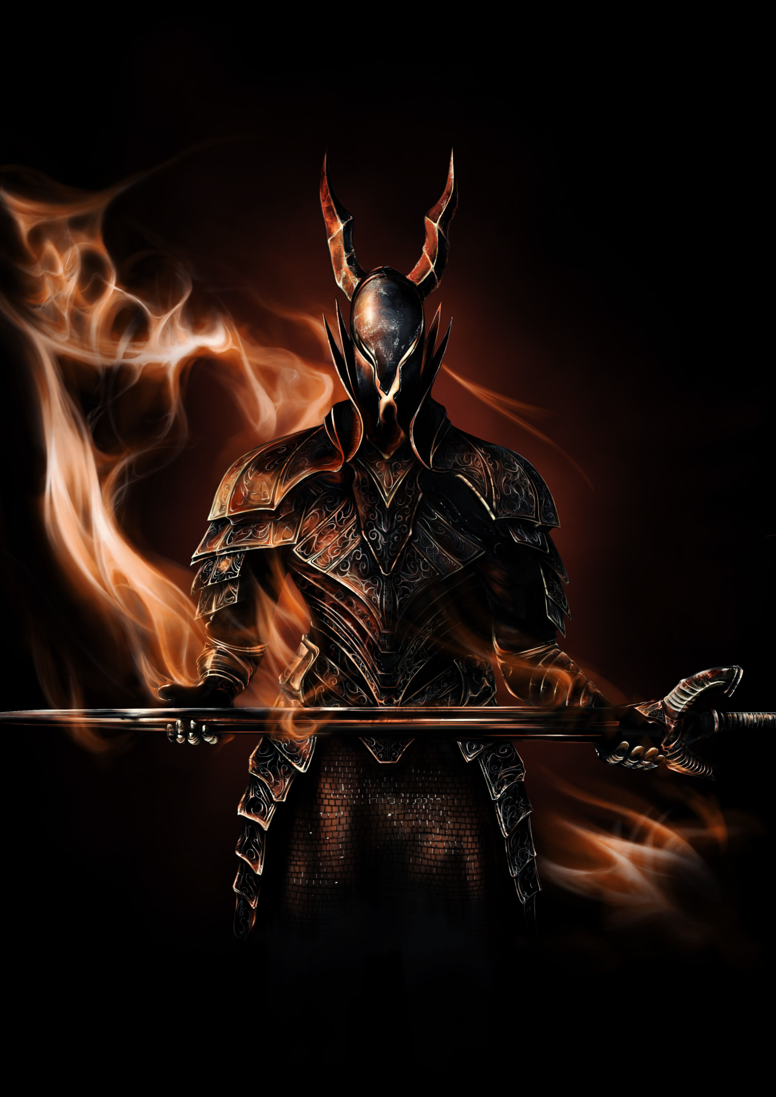 Wallpaper #uAMlZJMBpyOg8YnEhtaE264 Black Knight Dark Souls by Higu0217 on Deviantart