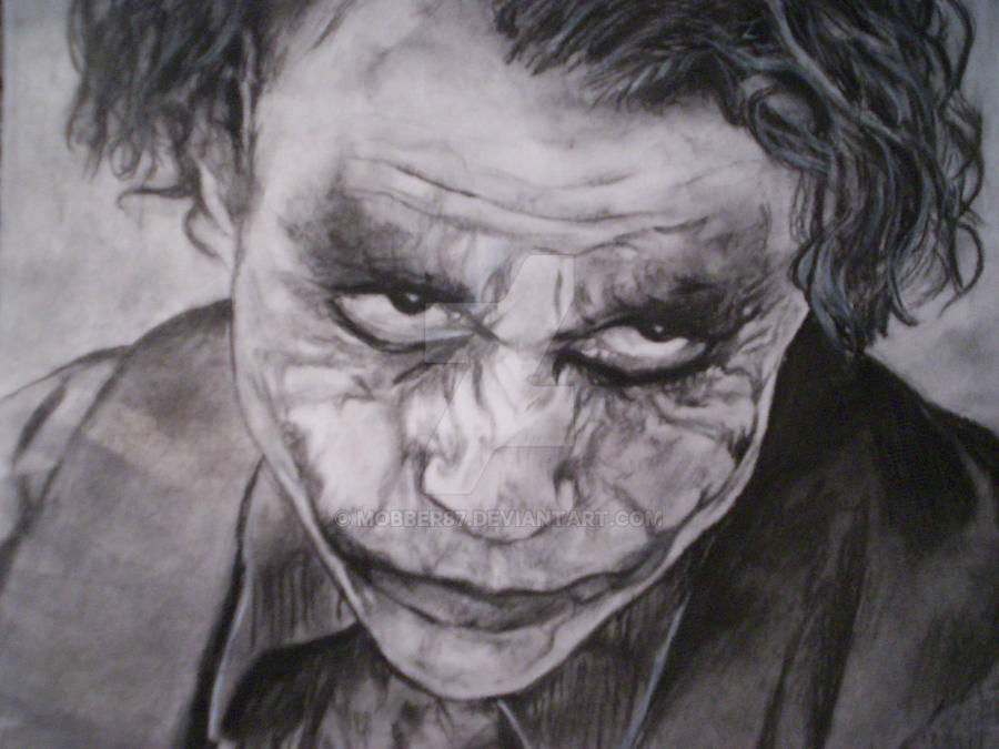 Wallpaper #pLg525IBJvJKYCmE3_XP92 The Joker Heath Ledger by Mobber87 on Deviantart