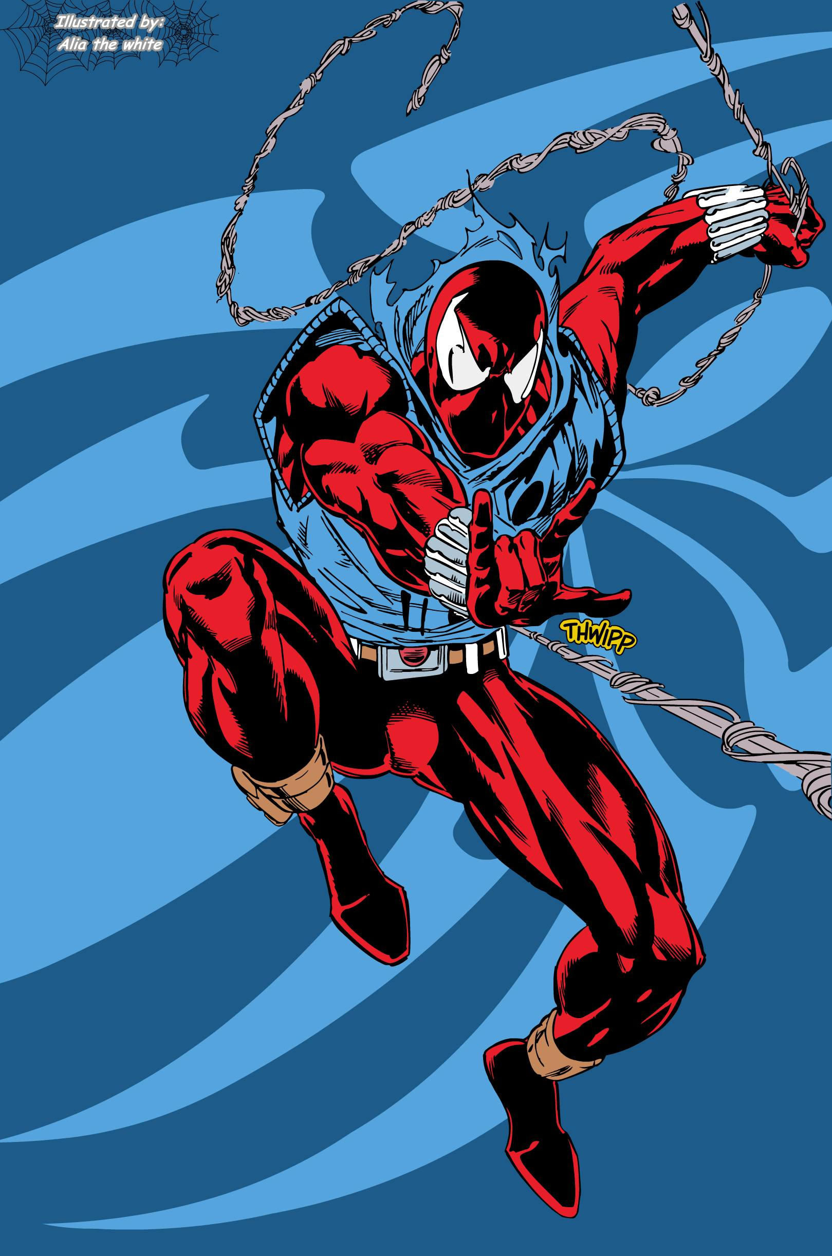 Wallpaper #W1hkNJMBzN9vxX34uDxr221 Scarlet Spider by Alia the White on Deviantart