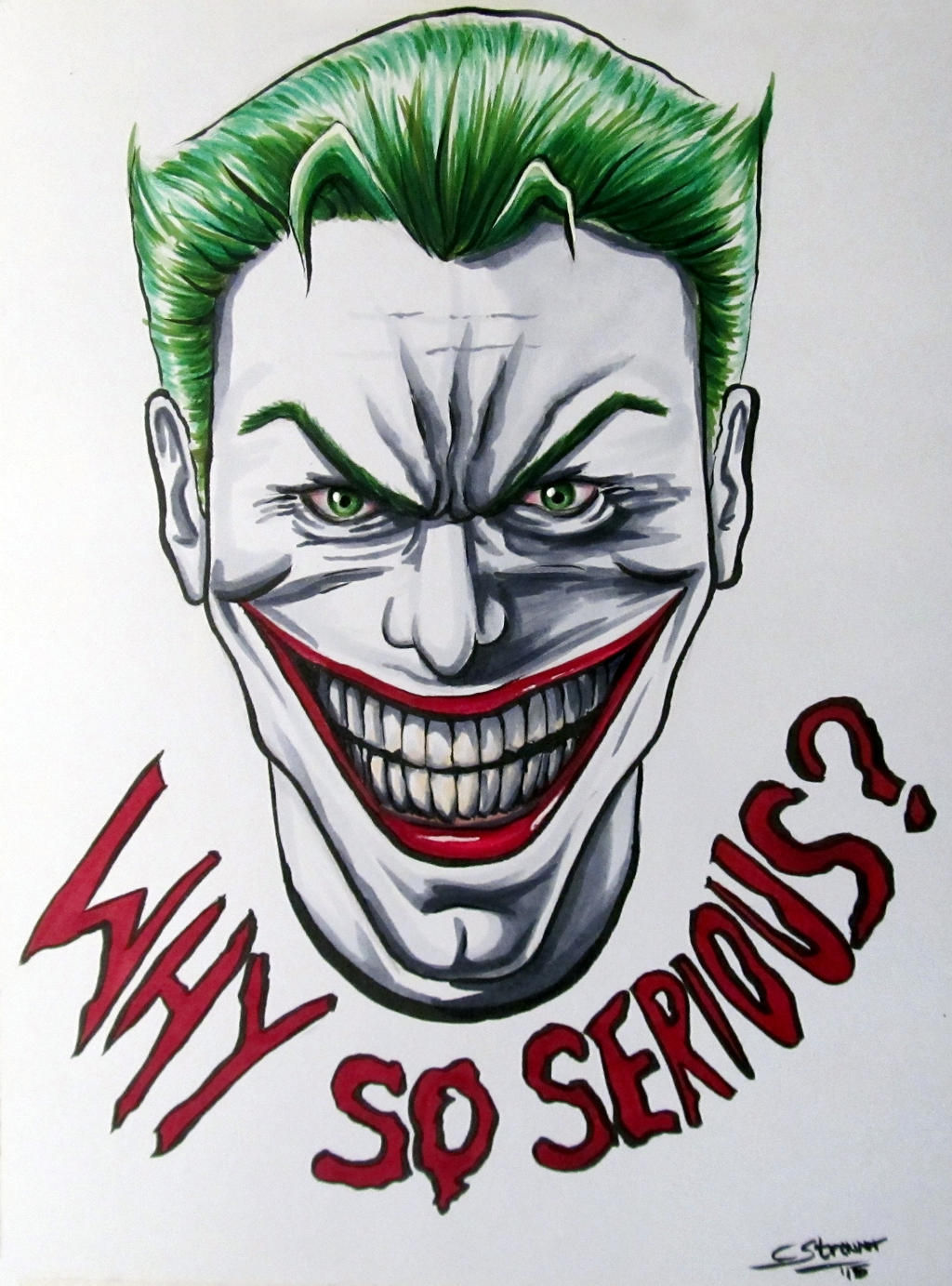 Wallpaper #DWfk9pIBSpphPi3-A4Wo32 The Joker Fan Art with Copic Markers by Lethalchris on Deviantart