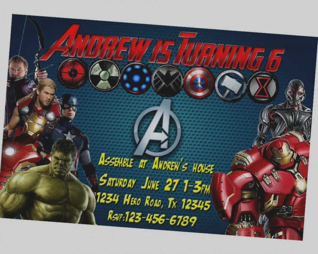 Wallpaper #0DG3NZMB5zzyi_yY0lfv46 Avengers Birthday Card Template Best Happy Birthday Wishes Regarding