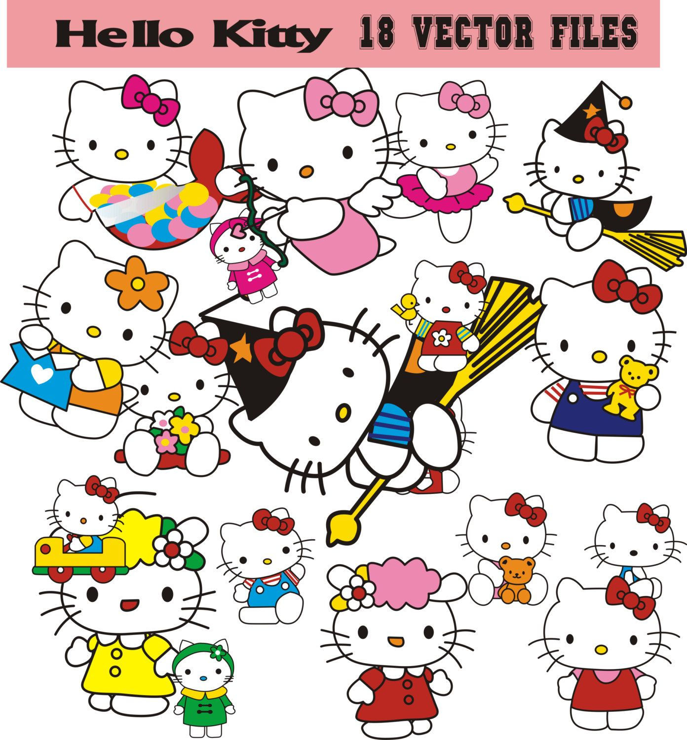 Wallpaper #1c50c Hello Kitty Vector Art Icons and Graphics for Free Download