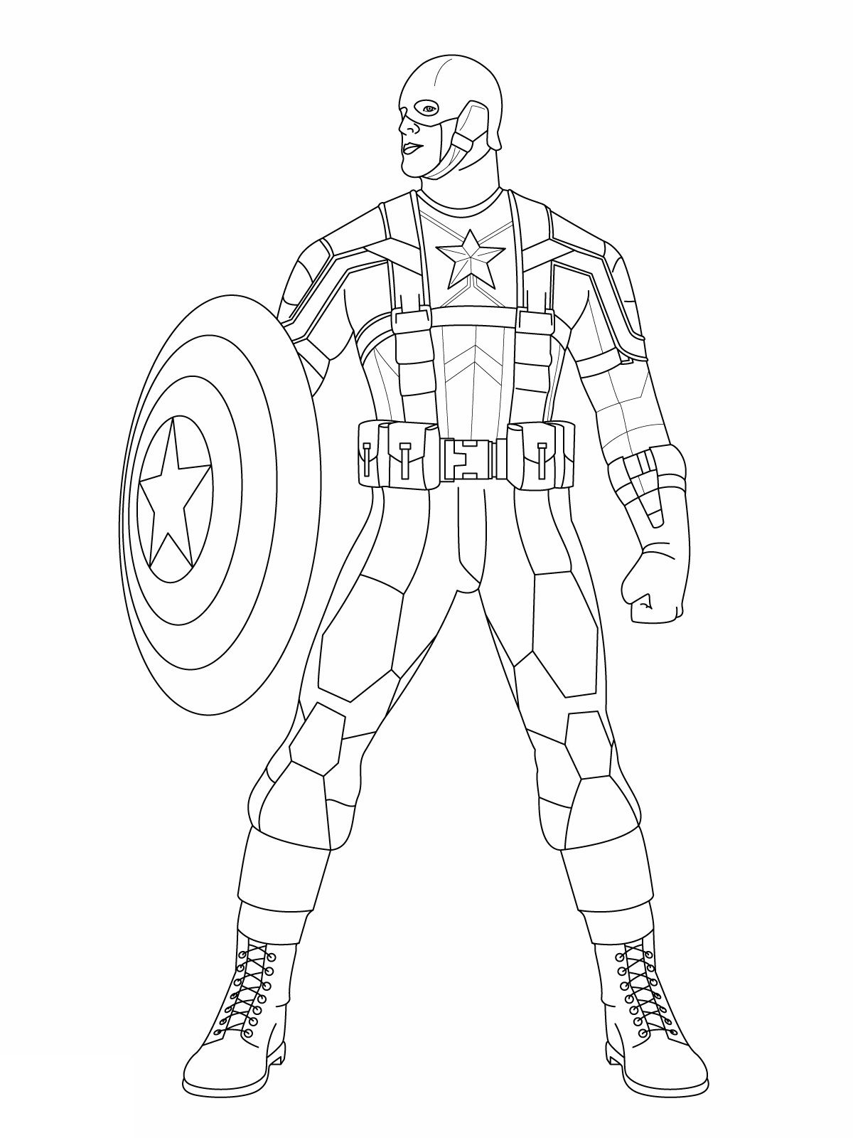Wallpaper #5md7-pIBSpphPi3-k5Dd165 Captain America Pencil Coloring Pages