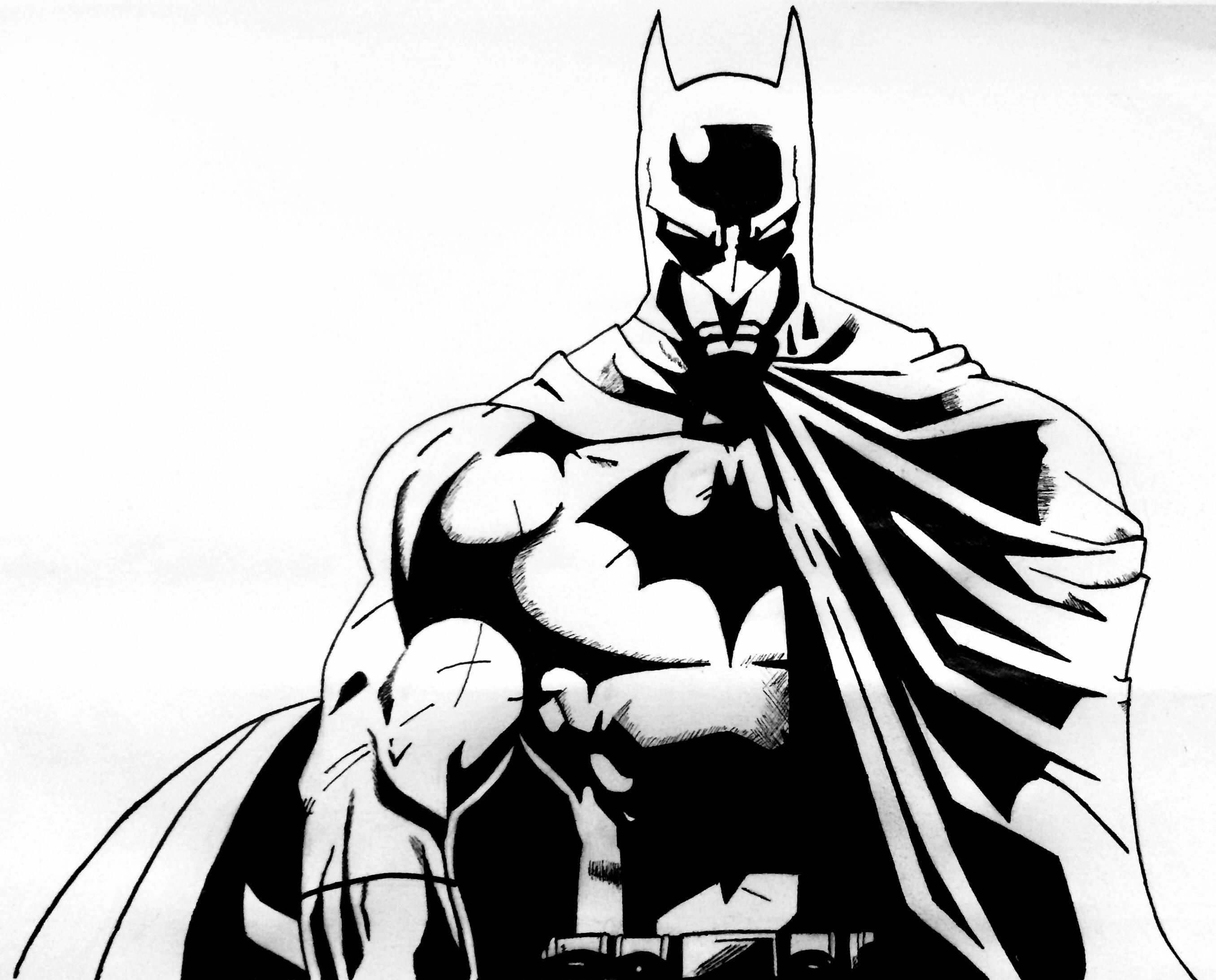 Wallpaper #qx0ULpMBlOZrFDOkP9JS2 Batman Black and White Drawing at Getdrawings Free Download