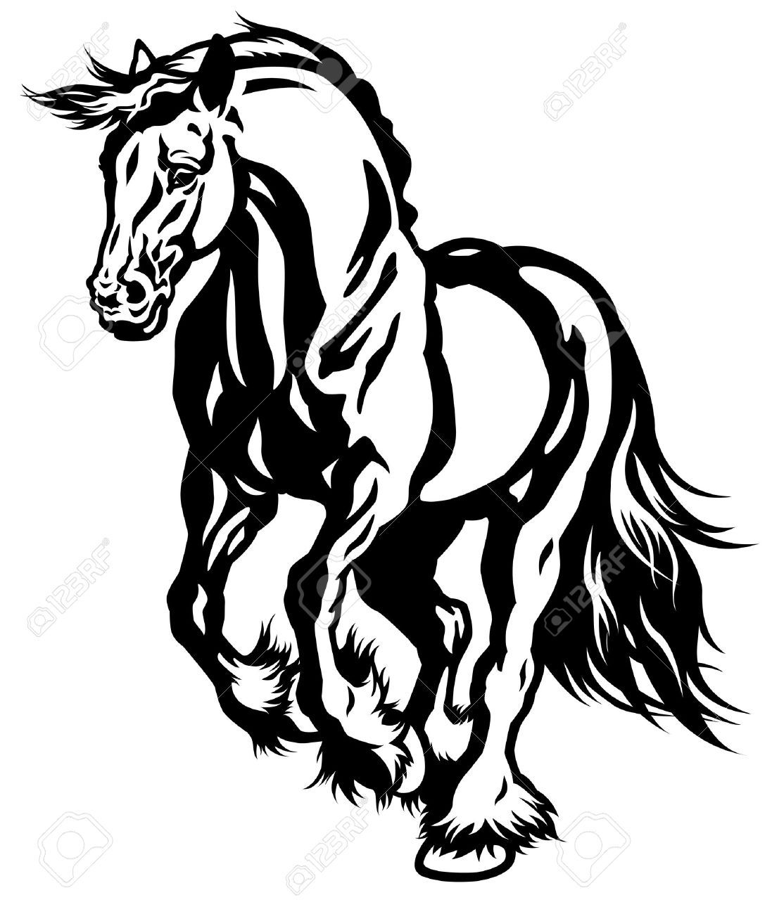 Wallpaper #8a32a Horse Head Silhouette Free Vector Silhouettes