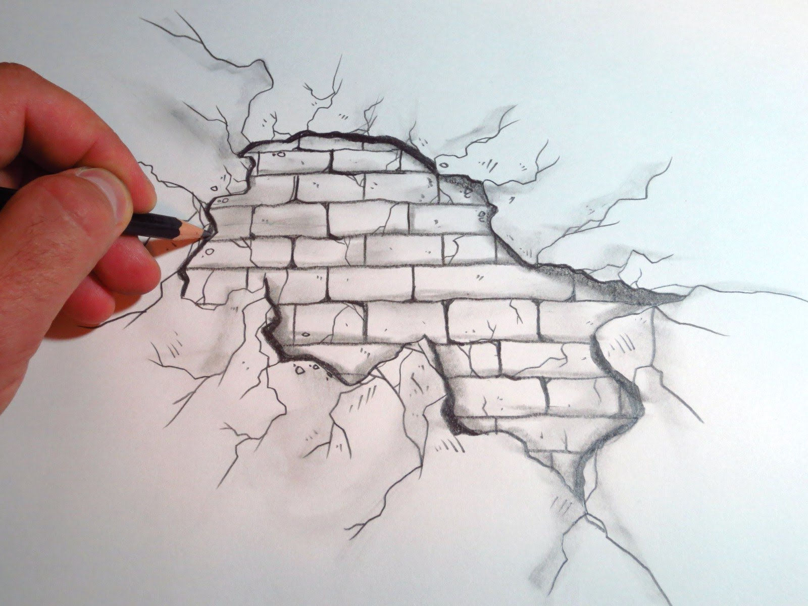 Wallpaper #Ph0GKpMBlOZrFDOkycPy294 Cracked Brick Wall Drawing at Getdrawings Free Download