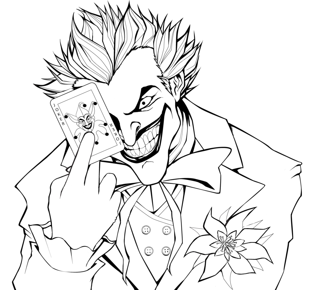Wallpaper #FGdoEJMBSpphPi3-TvPv175 Joker Line Drawing at Getdrawings Free Download
